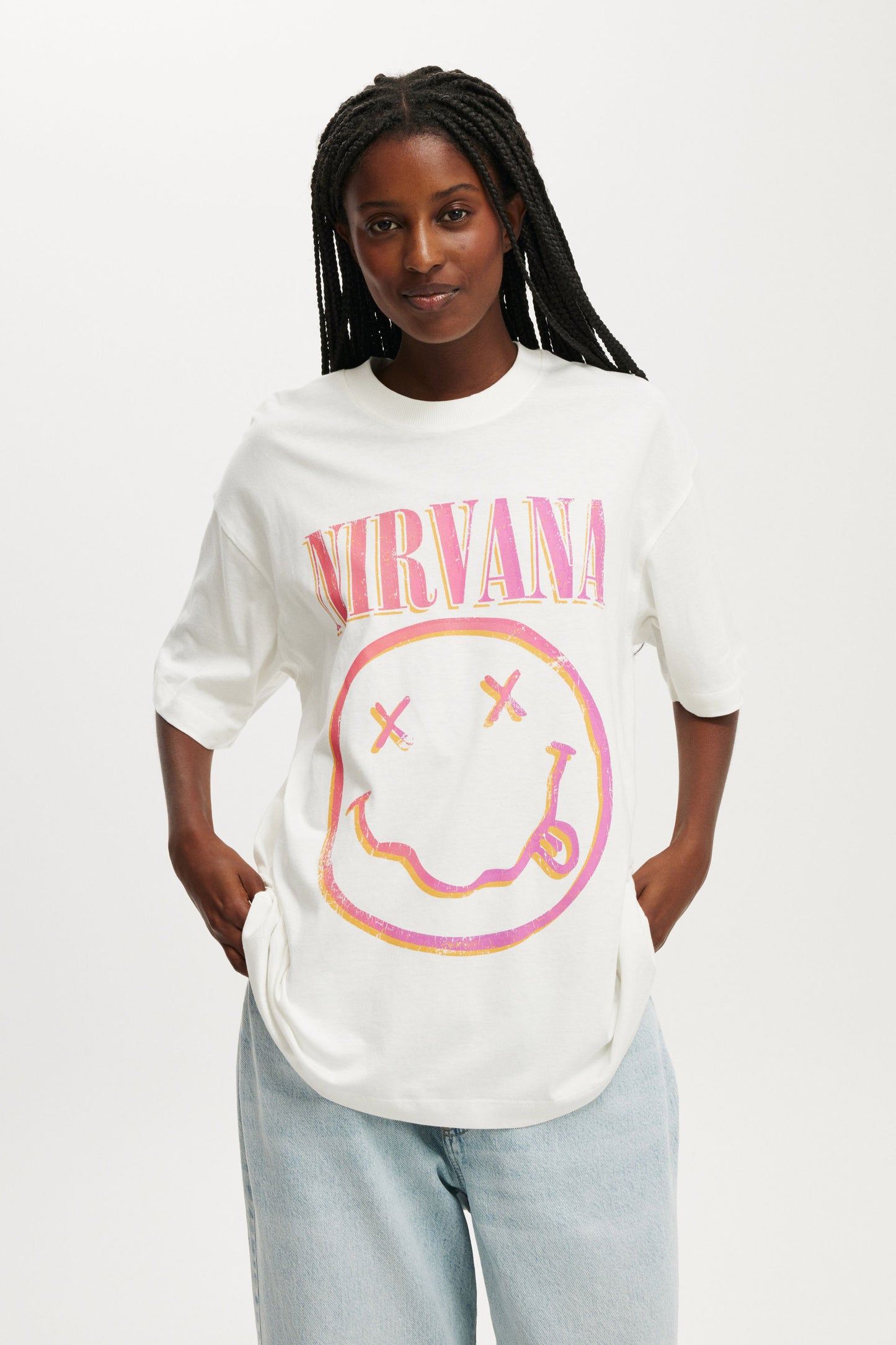 Nirvana Boxy Graphic Music Tee