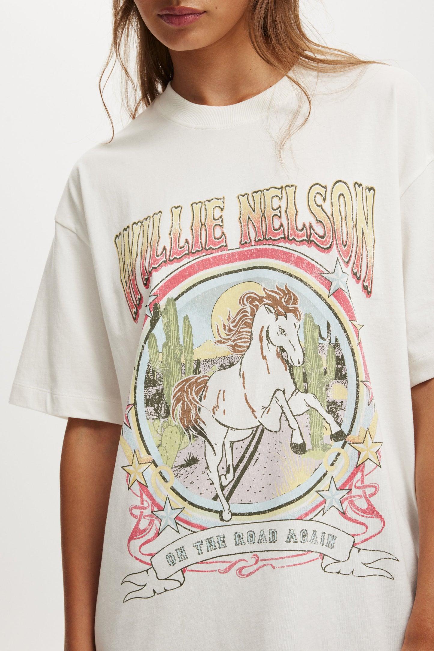 Willie Nelson Boxy Graphic Tee