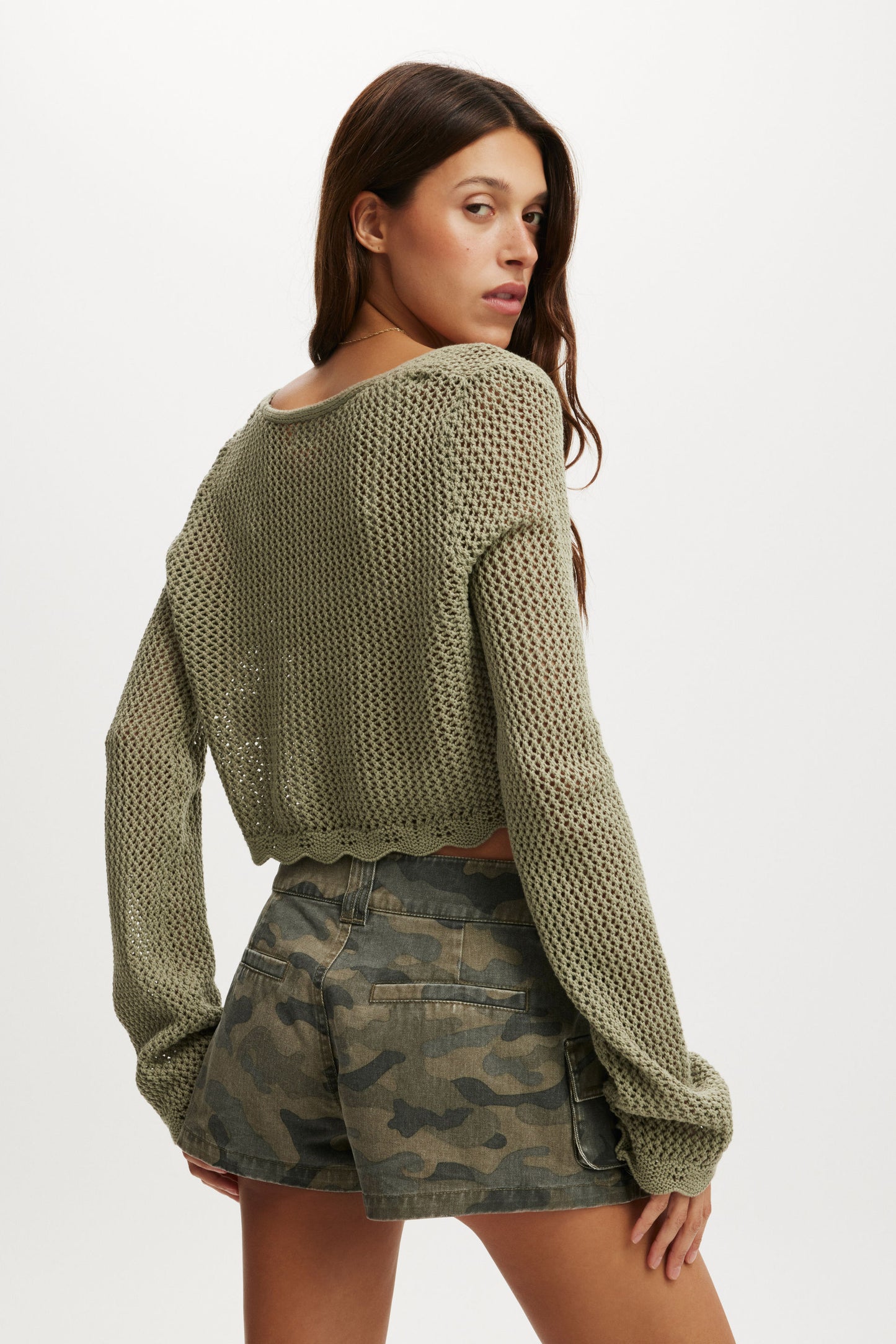 Crochet Scallop Cardigan