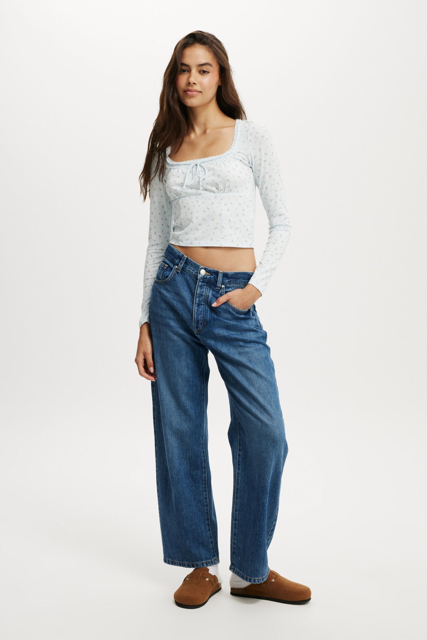 Annie Lace Tie Long Sleeve