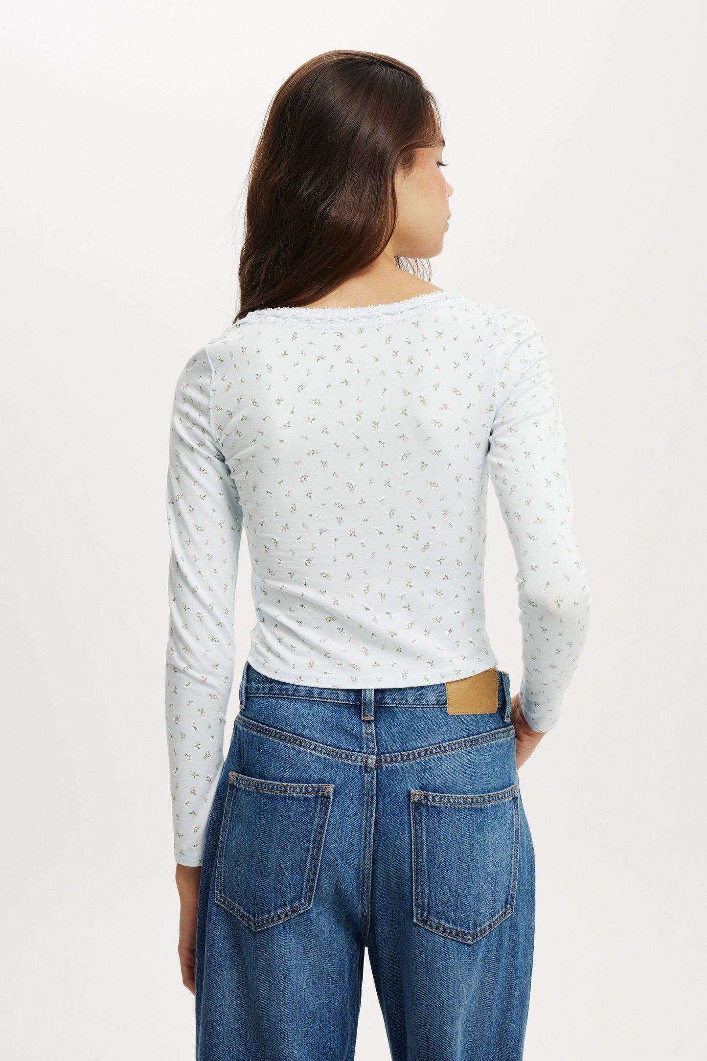 Annie Lace Tie Long Sleeve