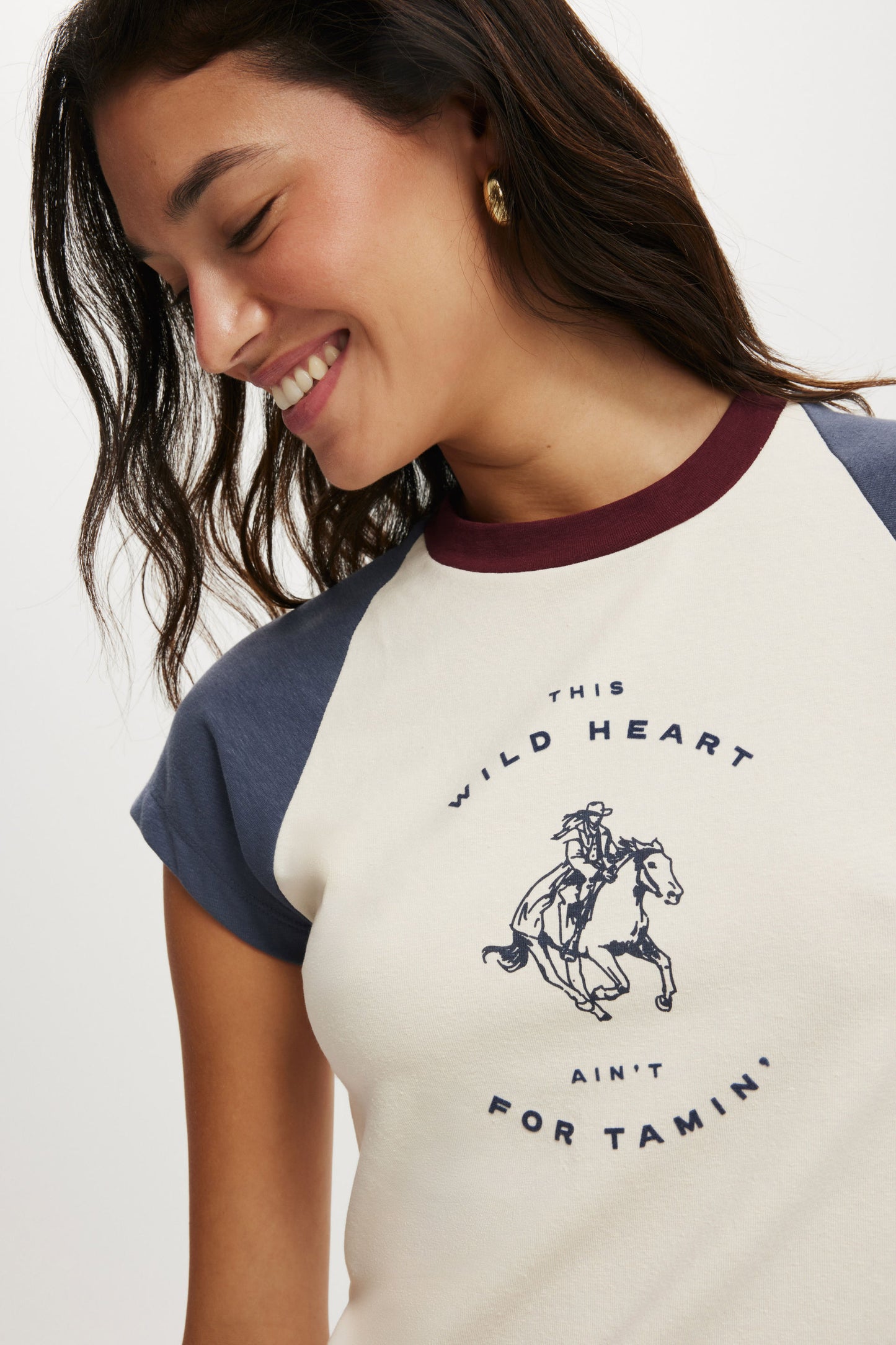 Retro Raglan Graphic Tee