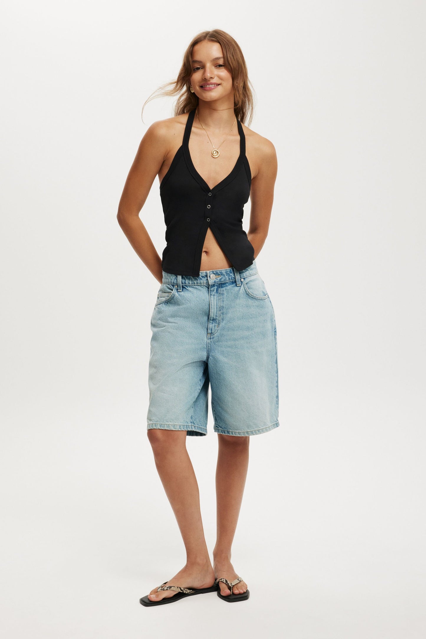 Alexa Button Front Halter