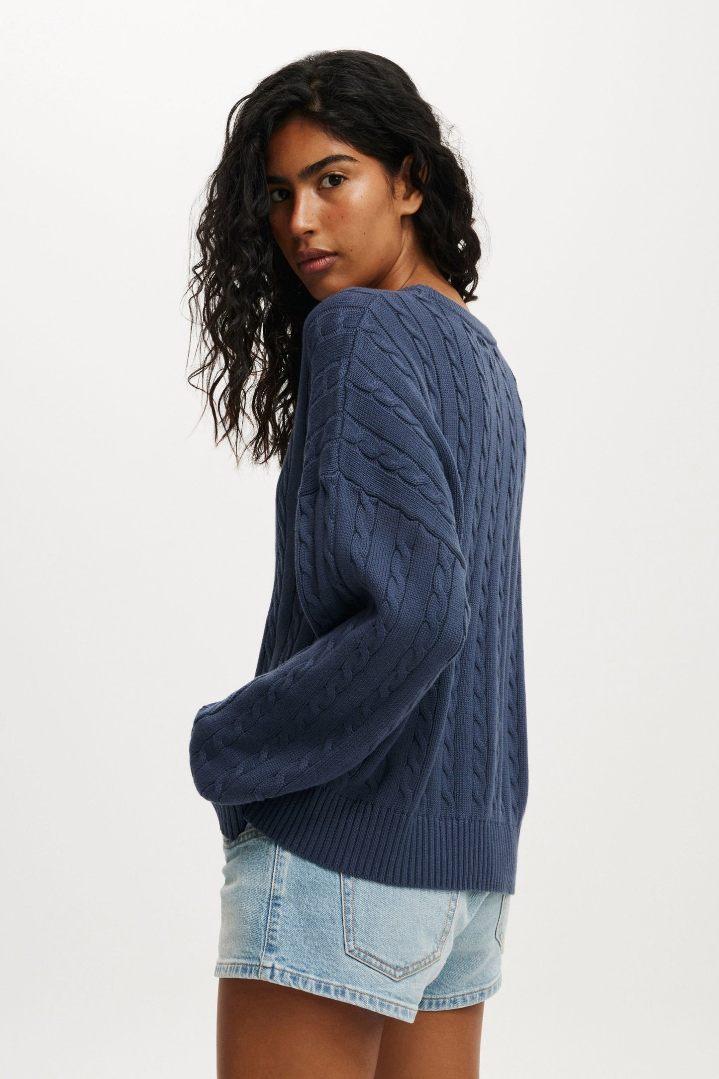 Cotton Crew Neck Sweater