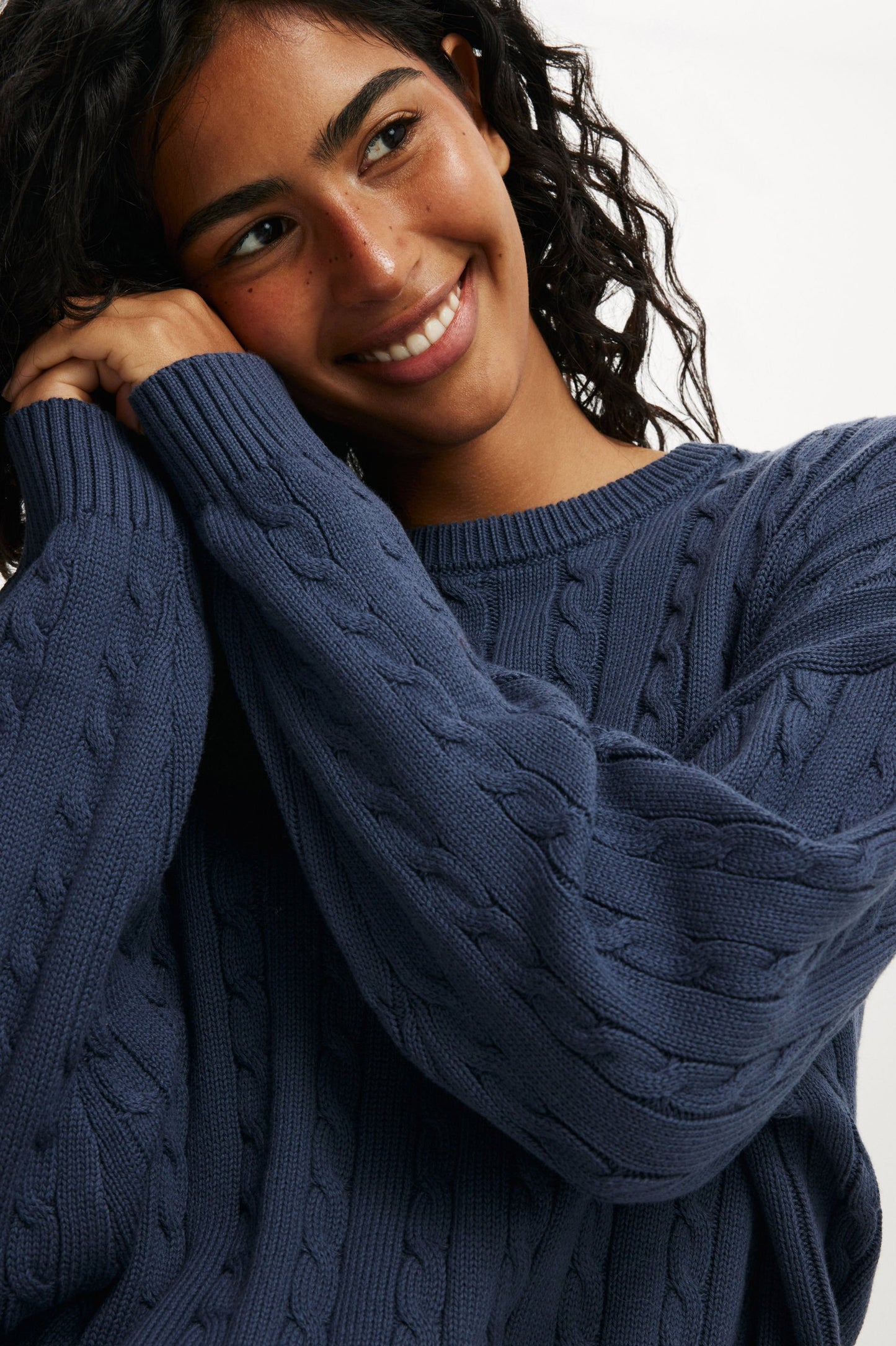 Cotton Crew Neck Sweater