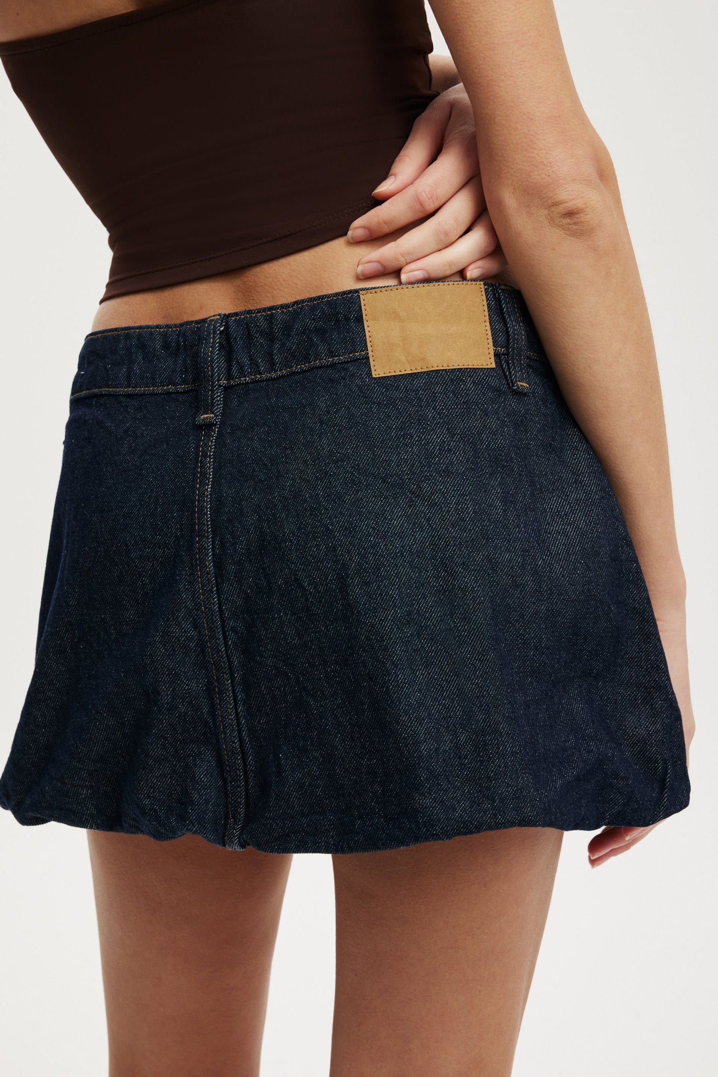 Bubble Denim Skirt