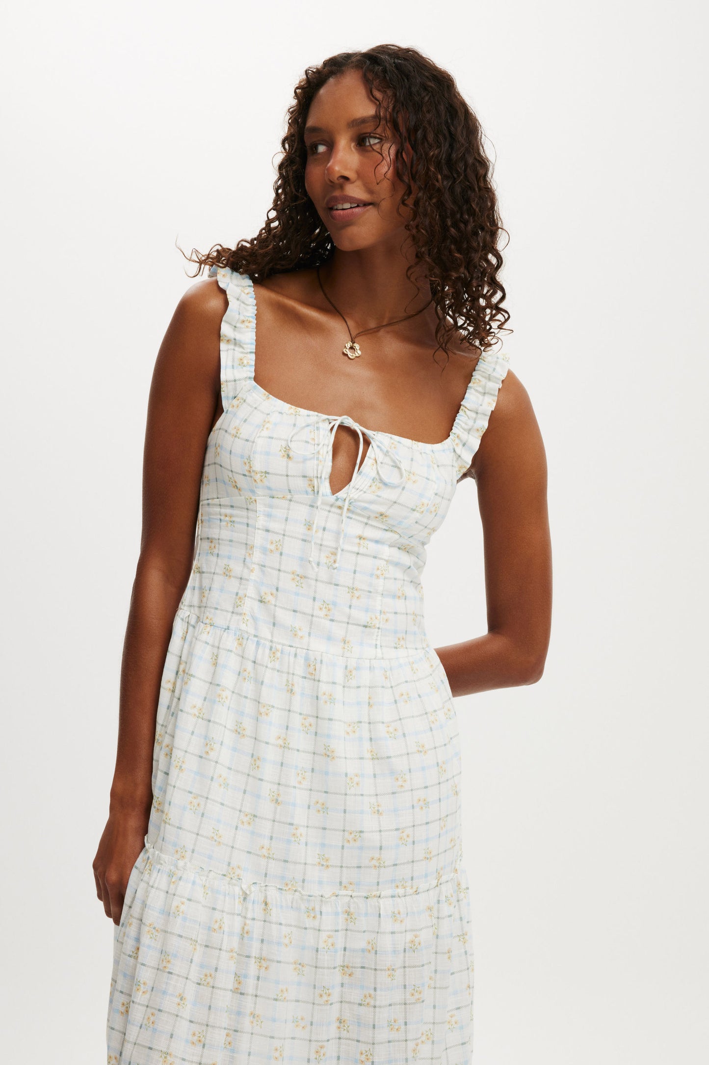 Skye Corset Detail Midi Dress