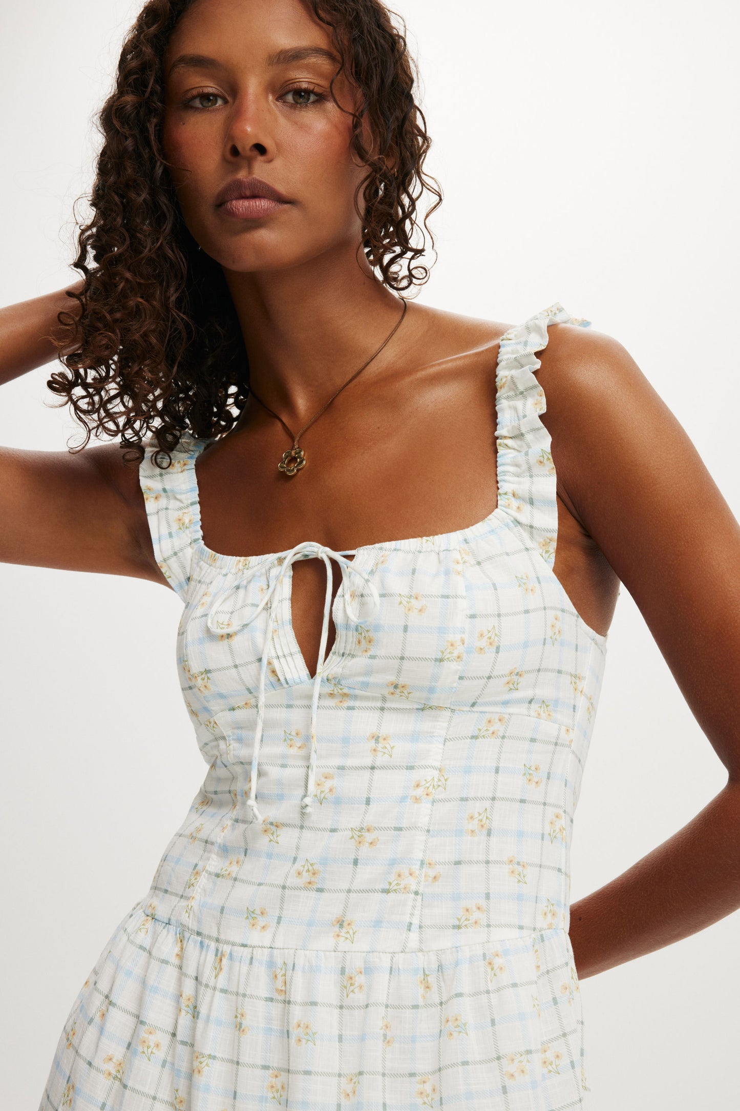 Skye Corset Detail Midi Dress