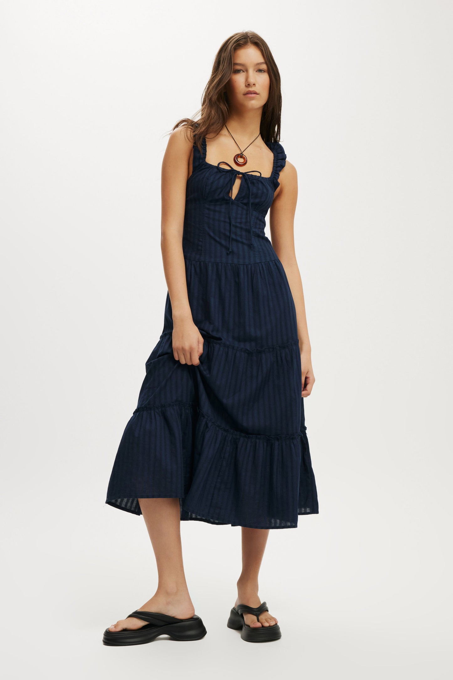 Skye Corset Detail Midi Dress
