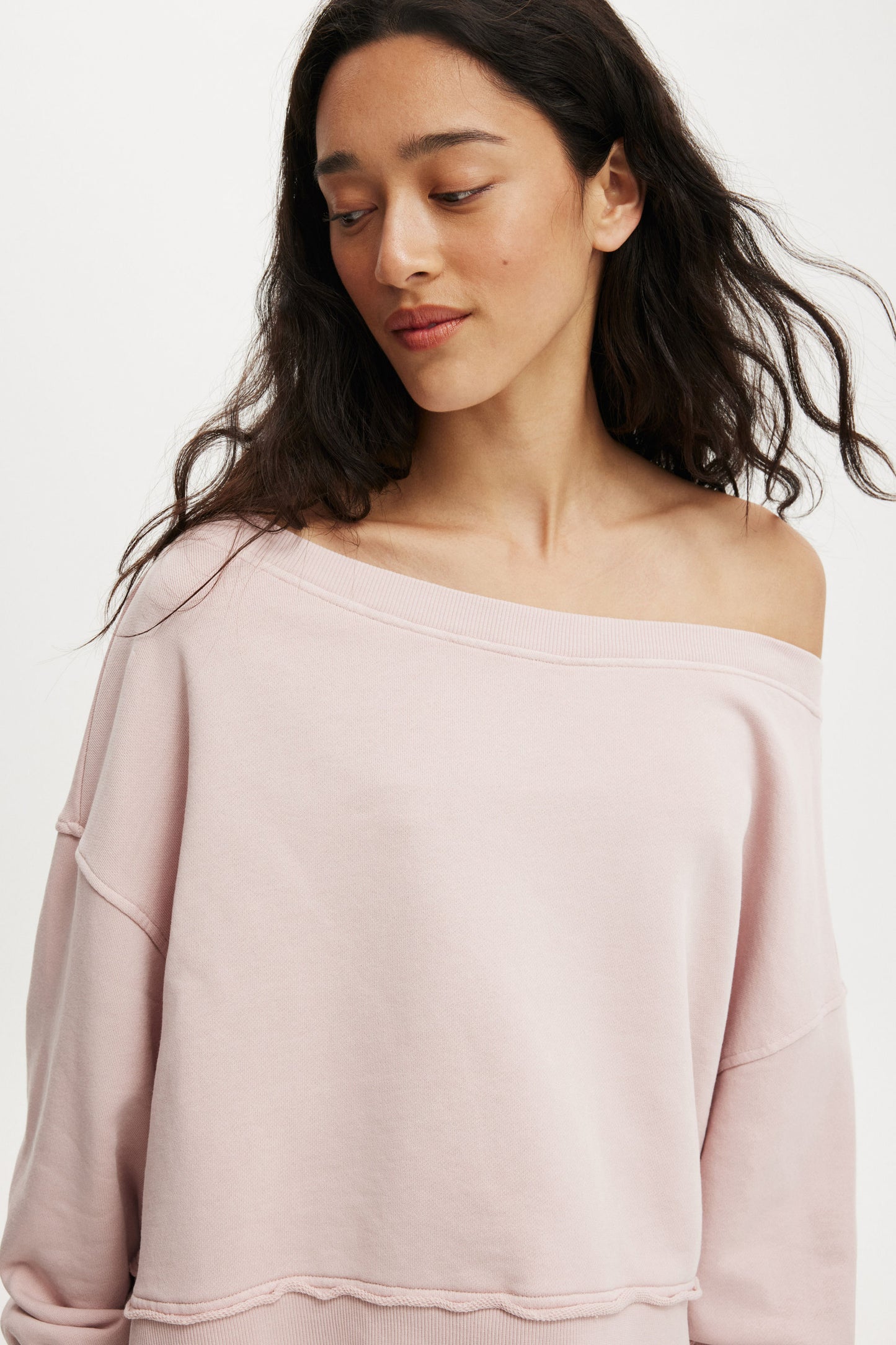 Off Shoulder Sweatshirt