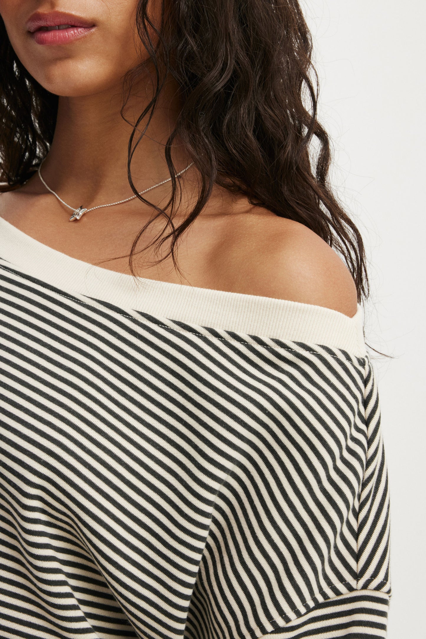 Off Shoulder Sweatshirt