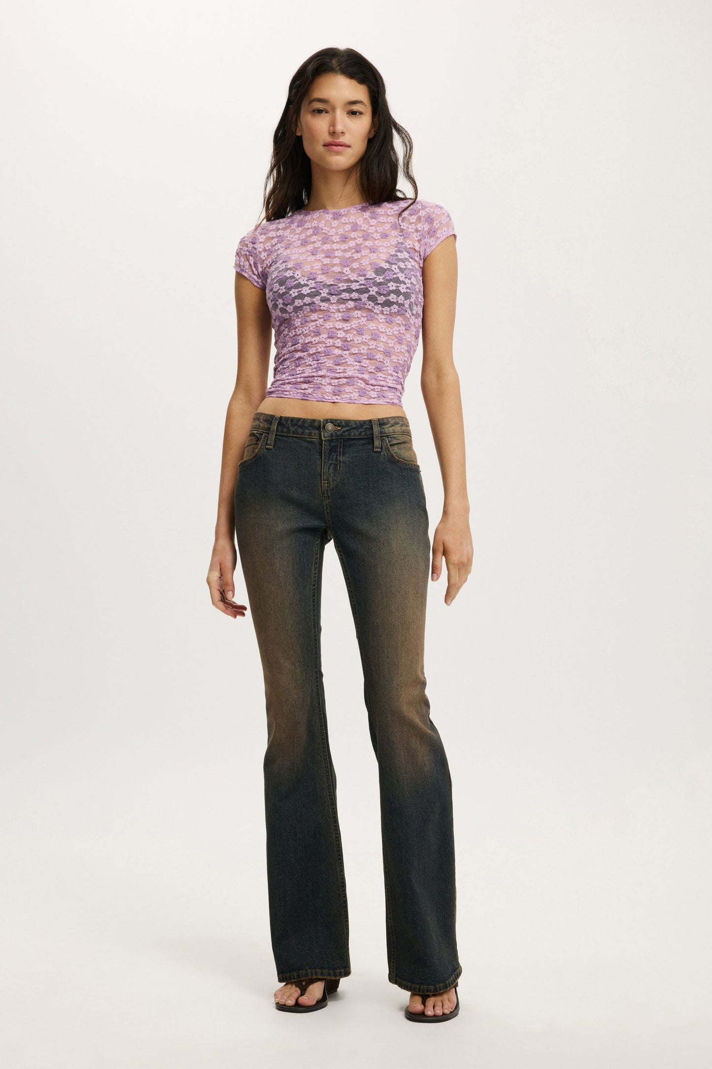 Ashley Mesh Short Sleeve Top