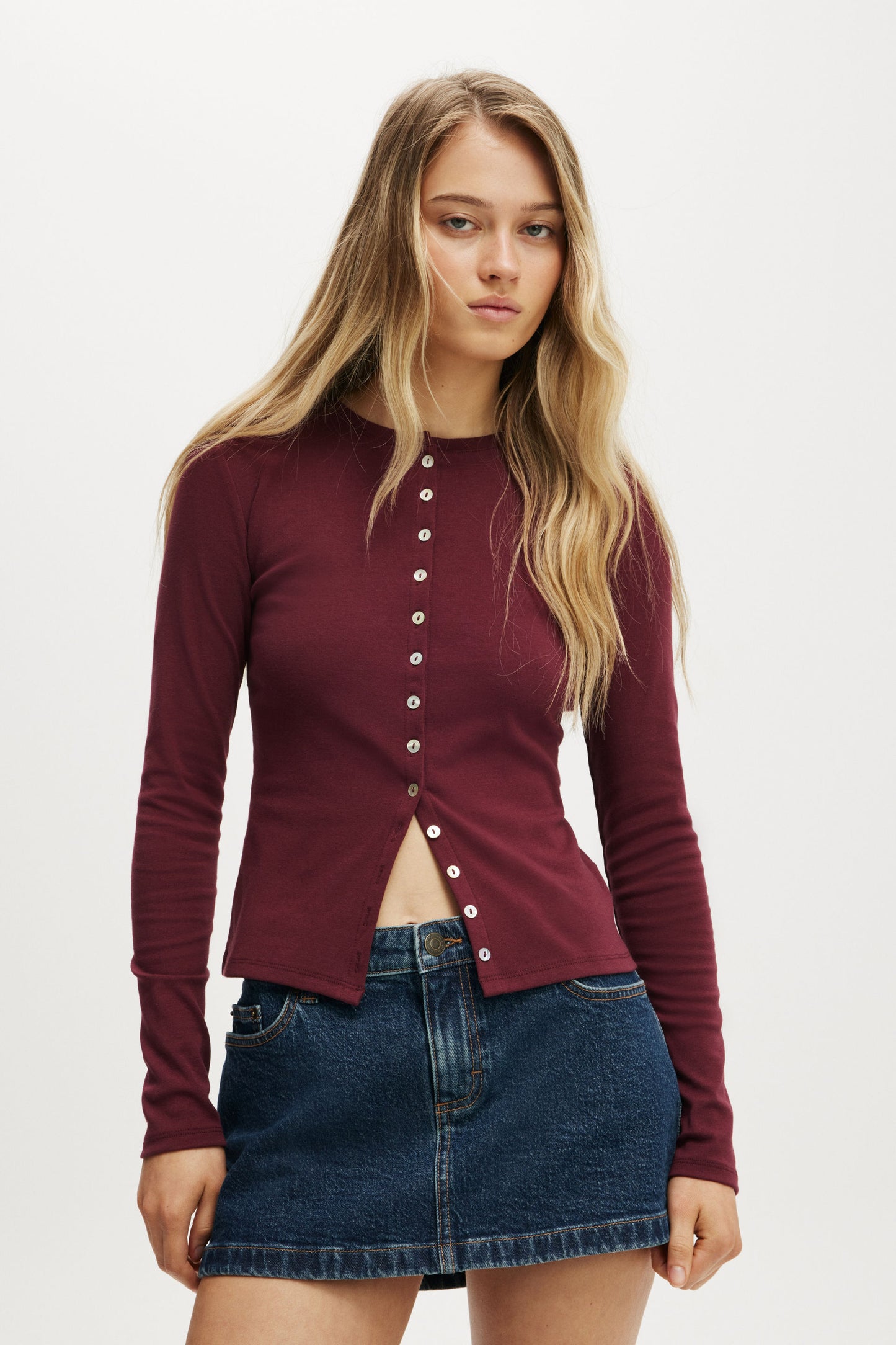 Bailey Button Detail Cardi