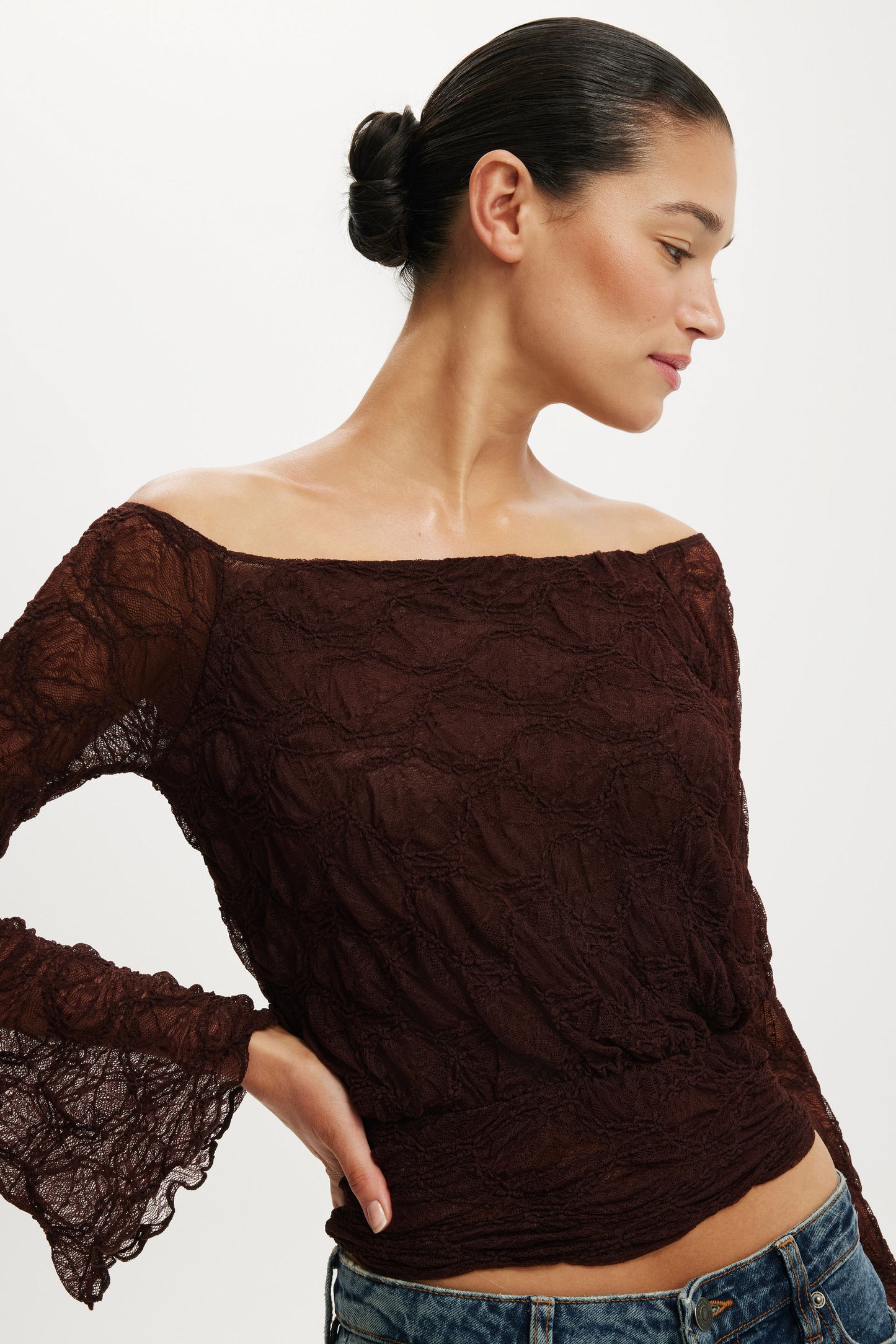 Sofia Lace Long Sleeve Top