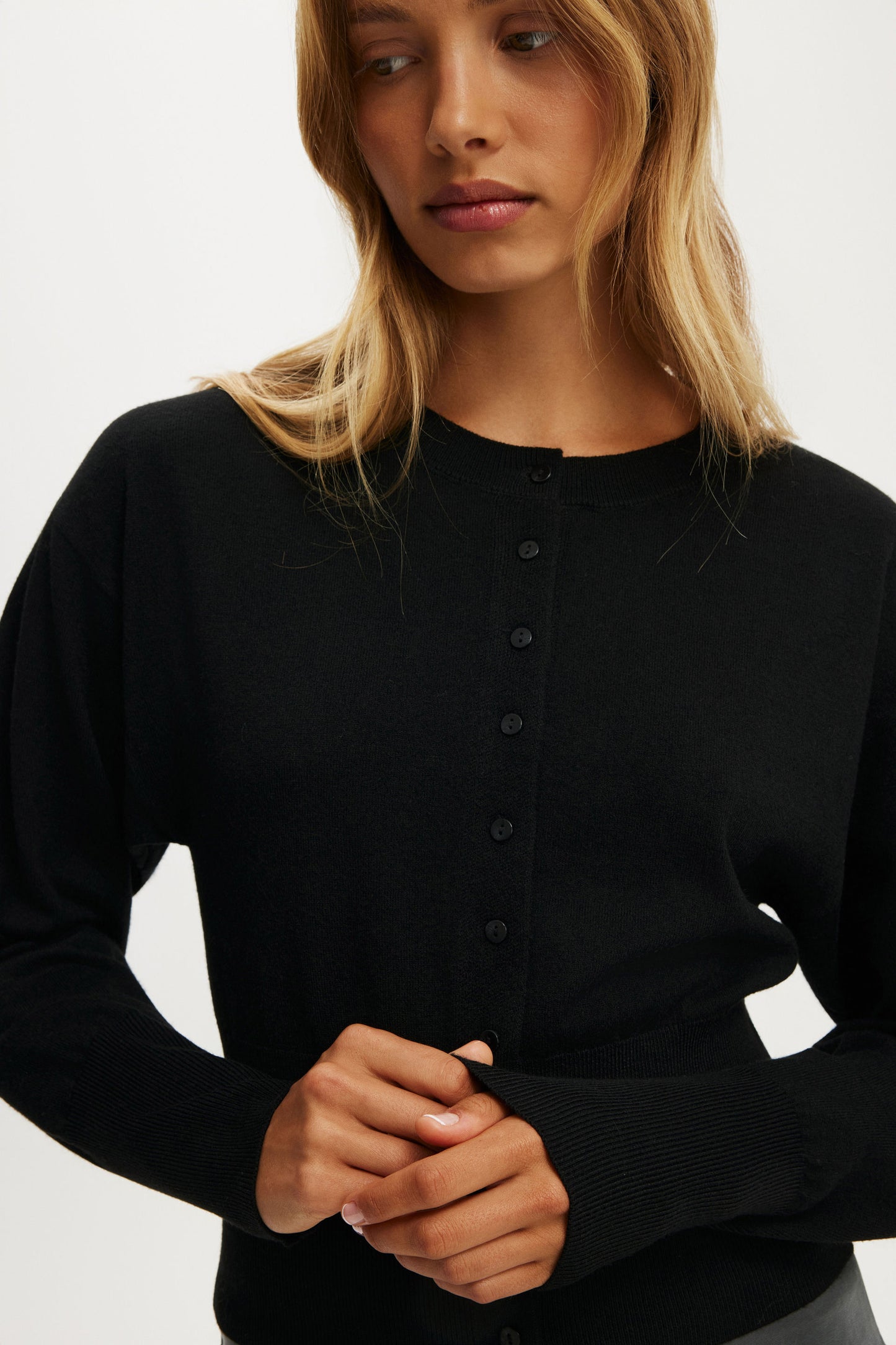 Sara Button Cardigan