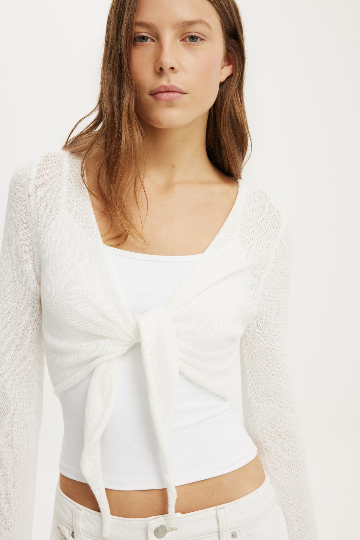 Tie Front Shrug