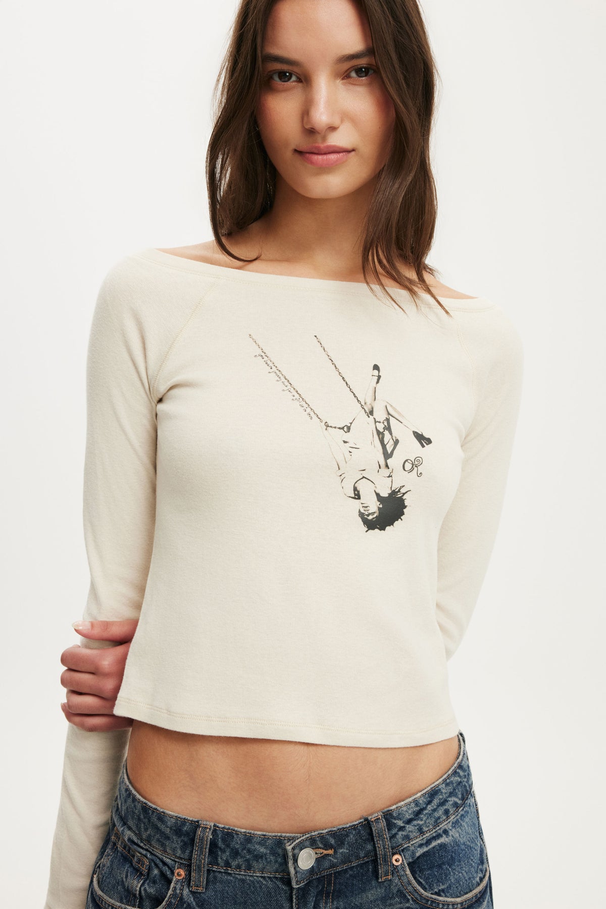Olivia Rodrigo Music Fitted LS Raglan Graphic Tee