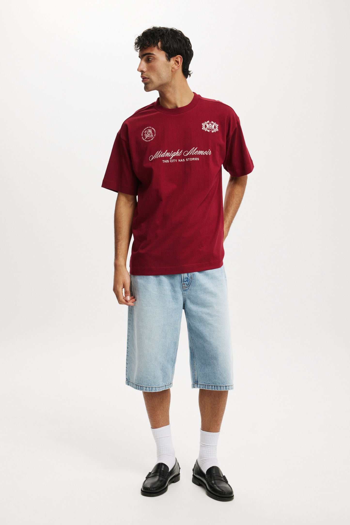 Box Fit Text T-Shirt
