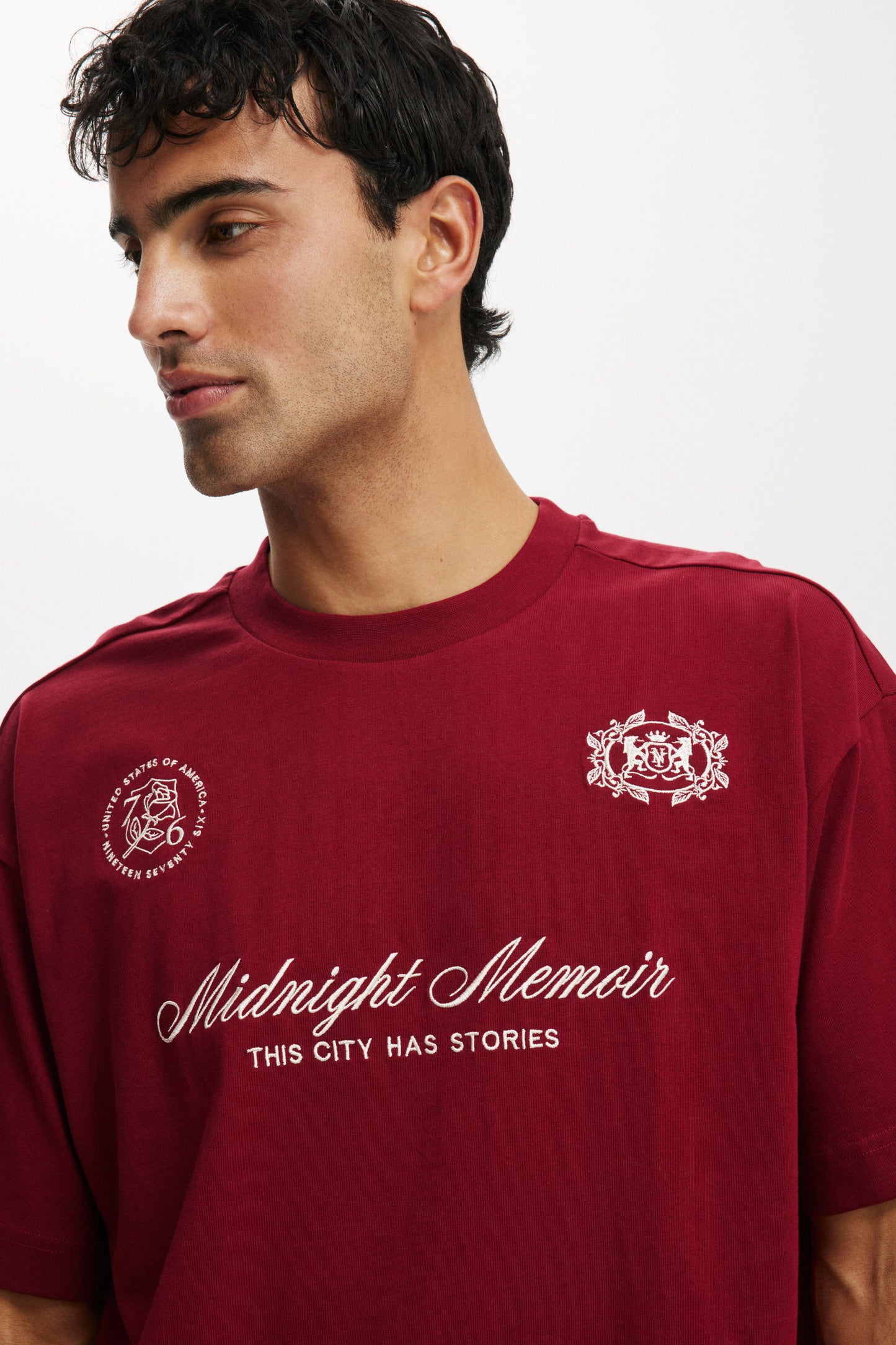 Box Fit Text T-Shirt