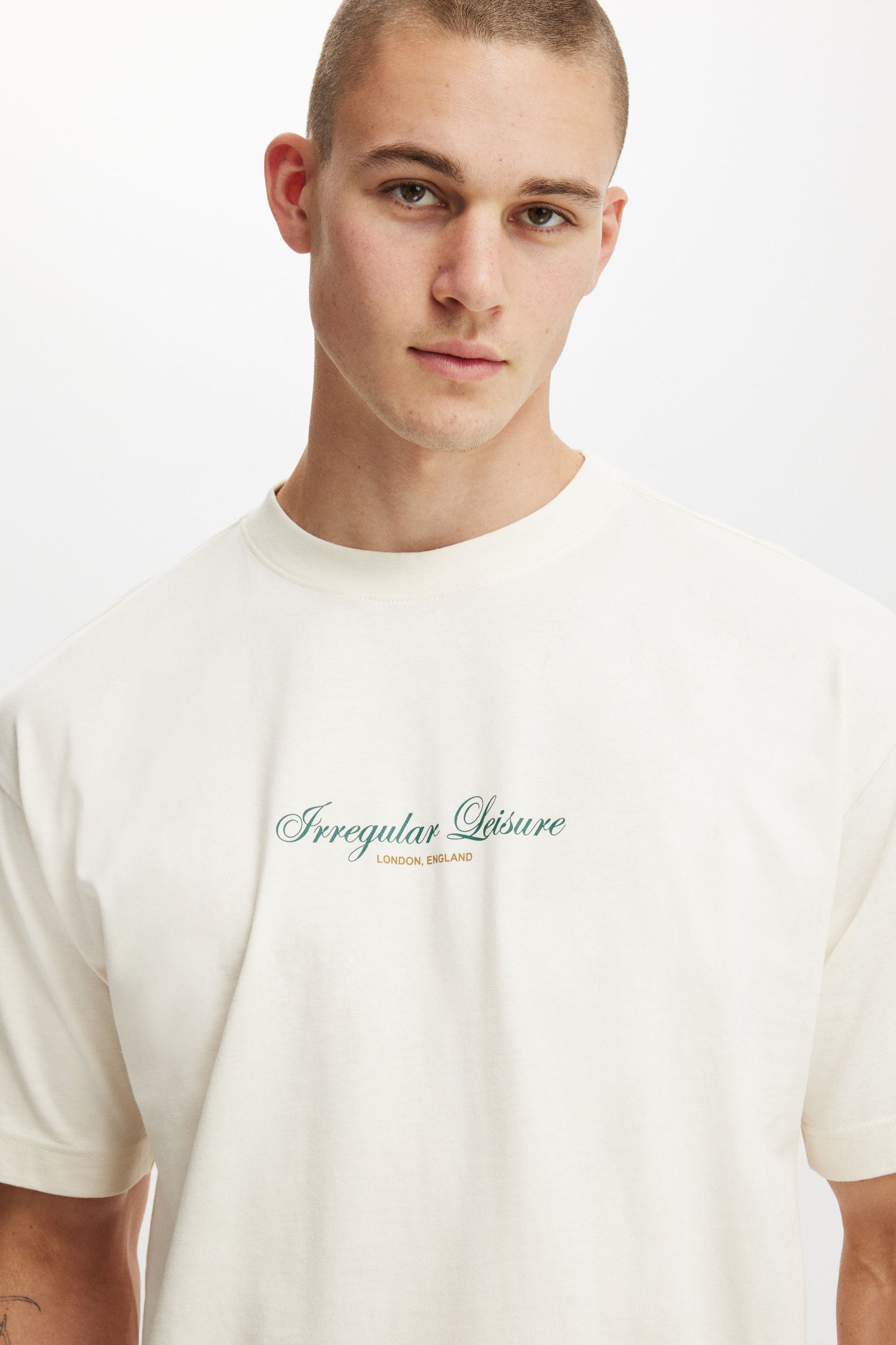 Box Fit Text T-Shirt