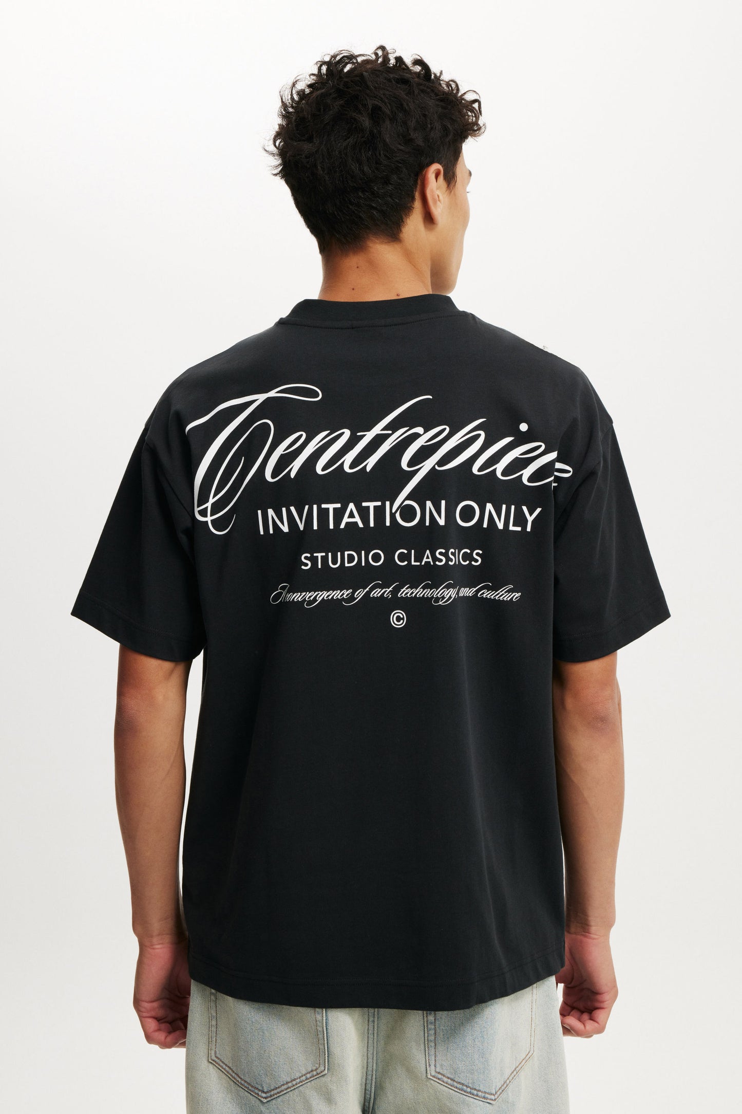Box Fit Text T-Shirt