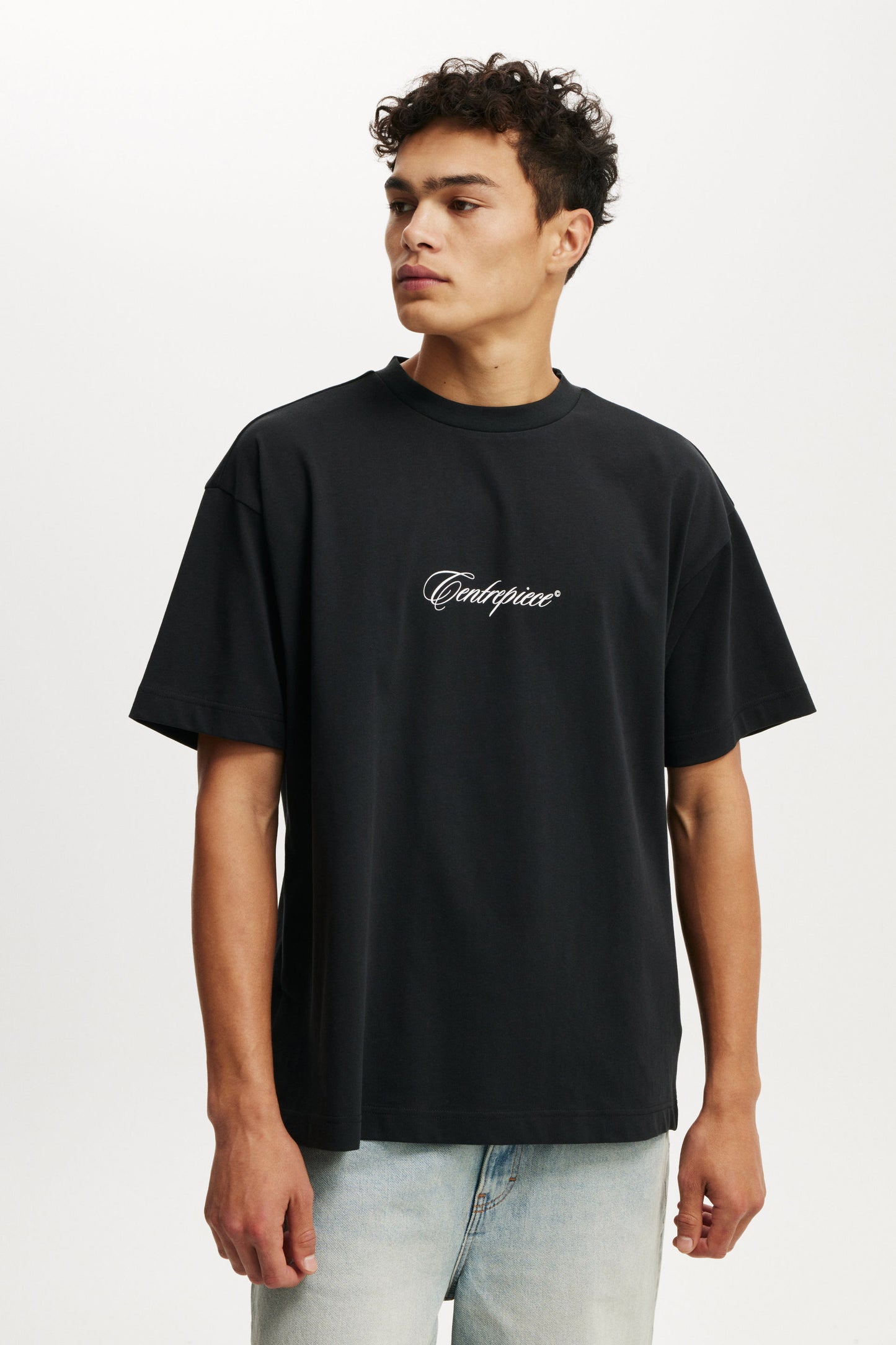 Box Fit Text T-Shirt