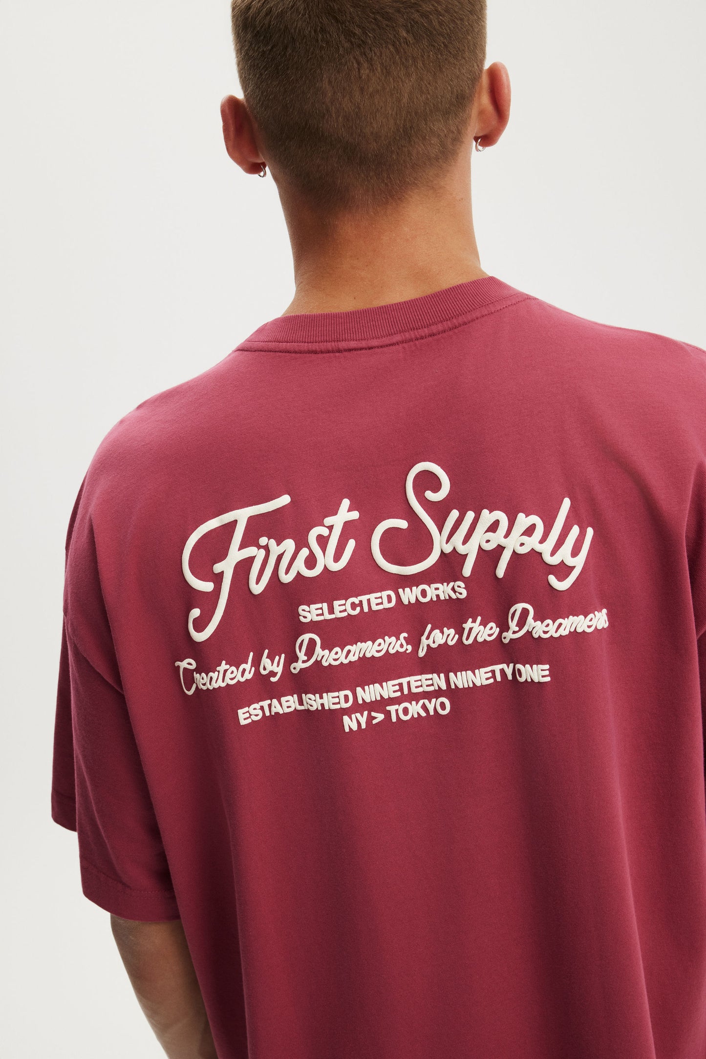Box Fit Text T-Shirt