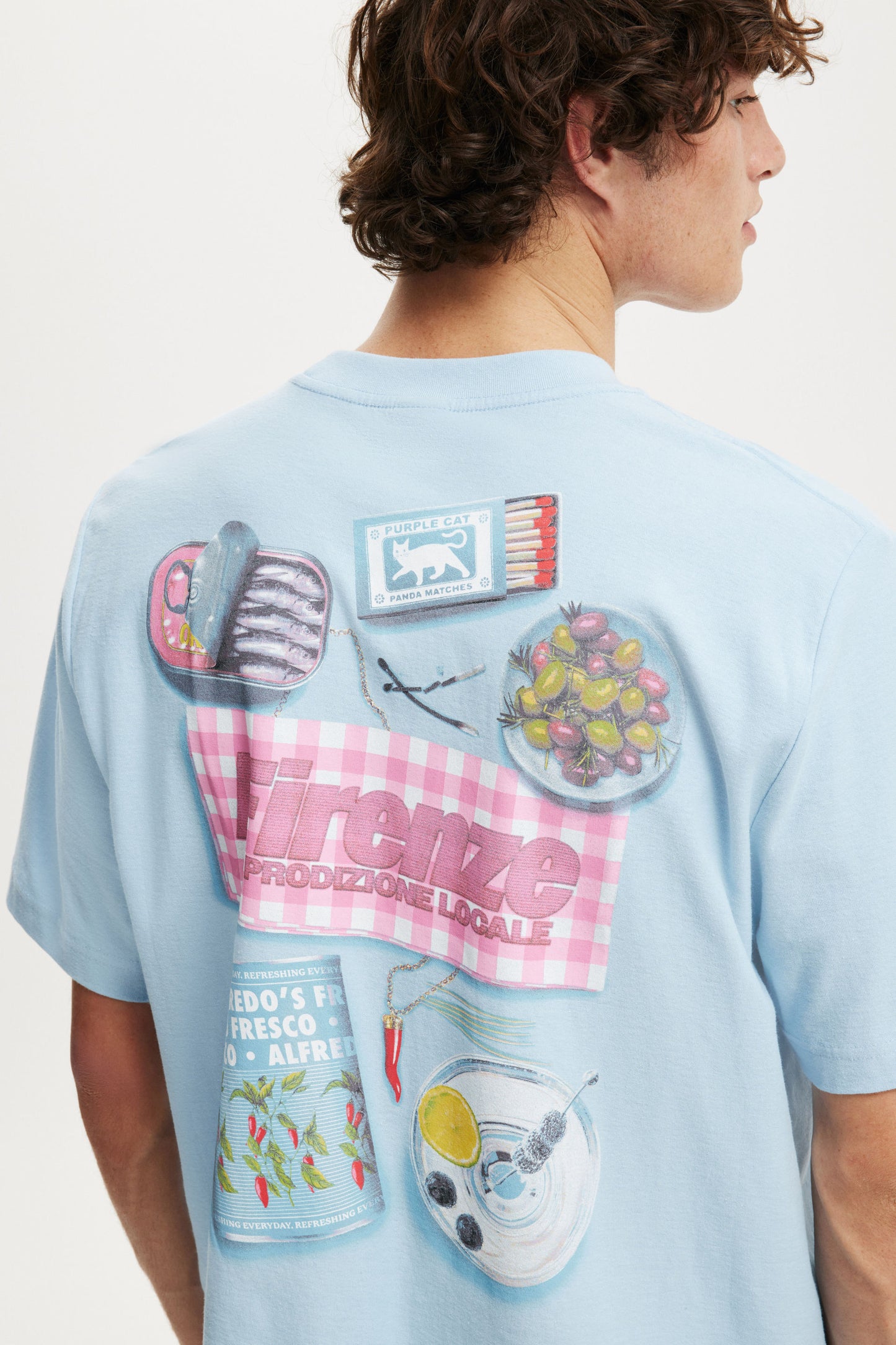 Cropped Fit Graphic T-Shirt