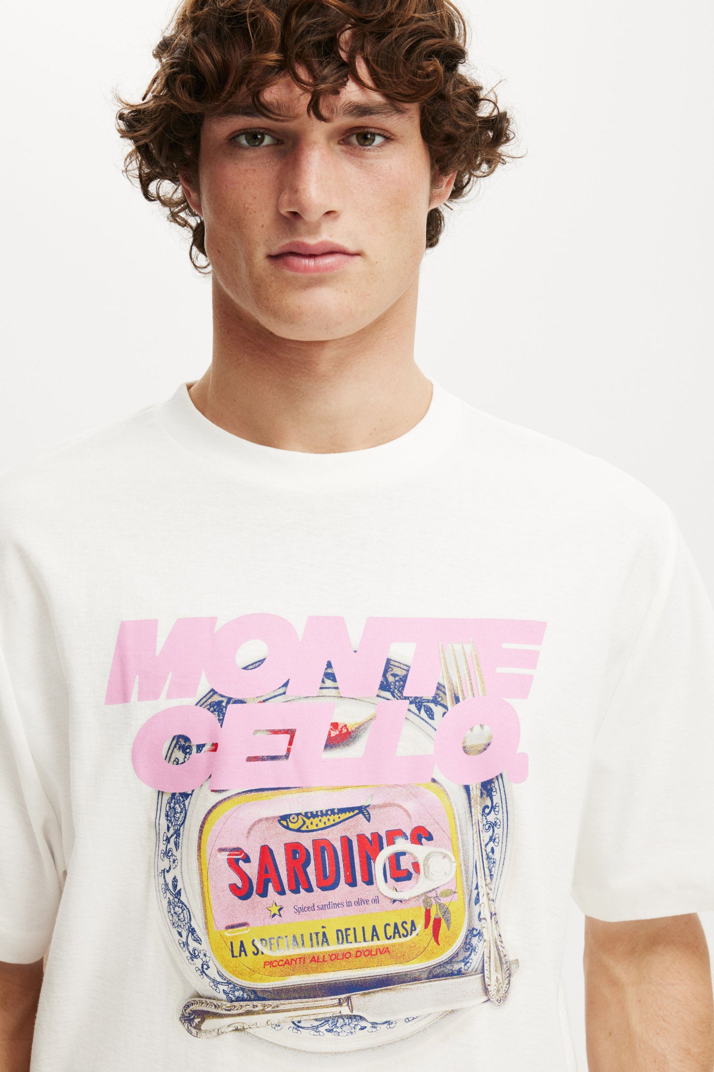 Cropped Fit Graphic T-Shirt