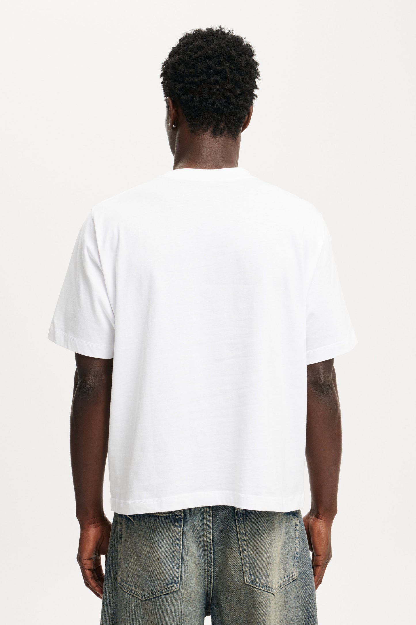 Cropped Fit Graphic T-Shirt