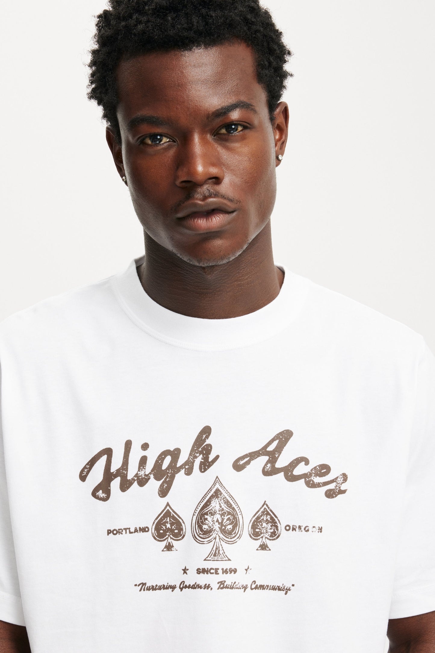 Cropped Fit Graphic T-Shirt