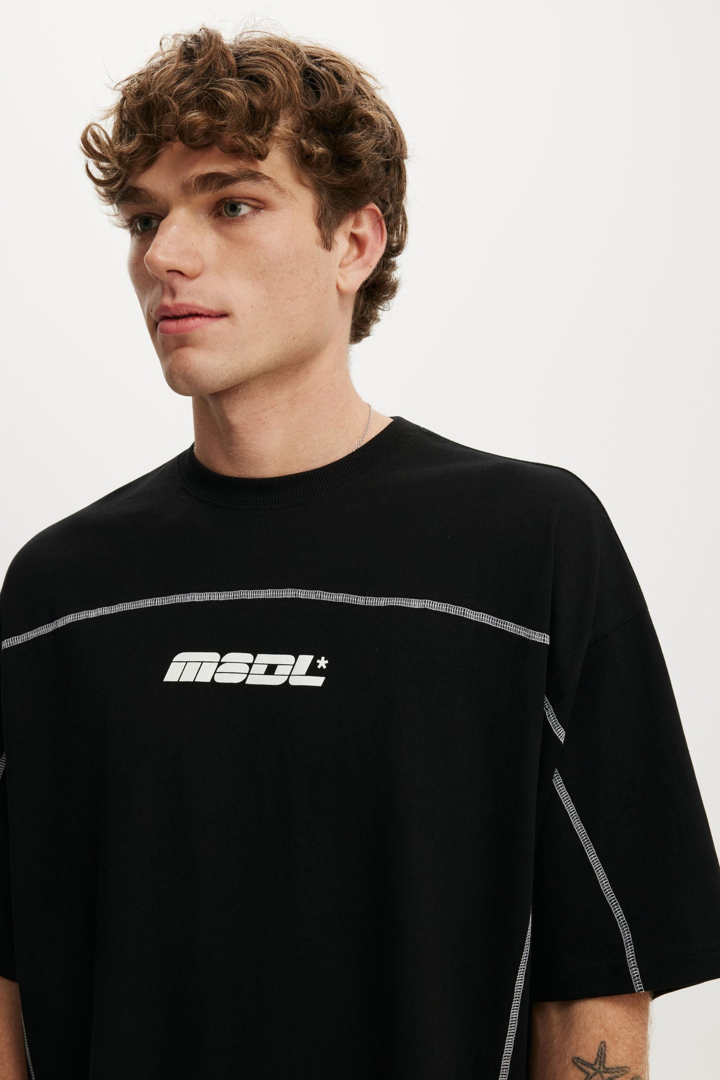 Cropped Fit Graphic T-Shirt