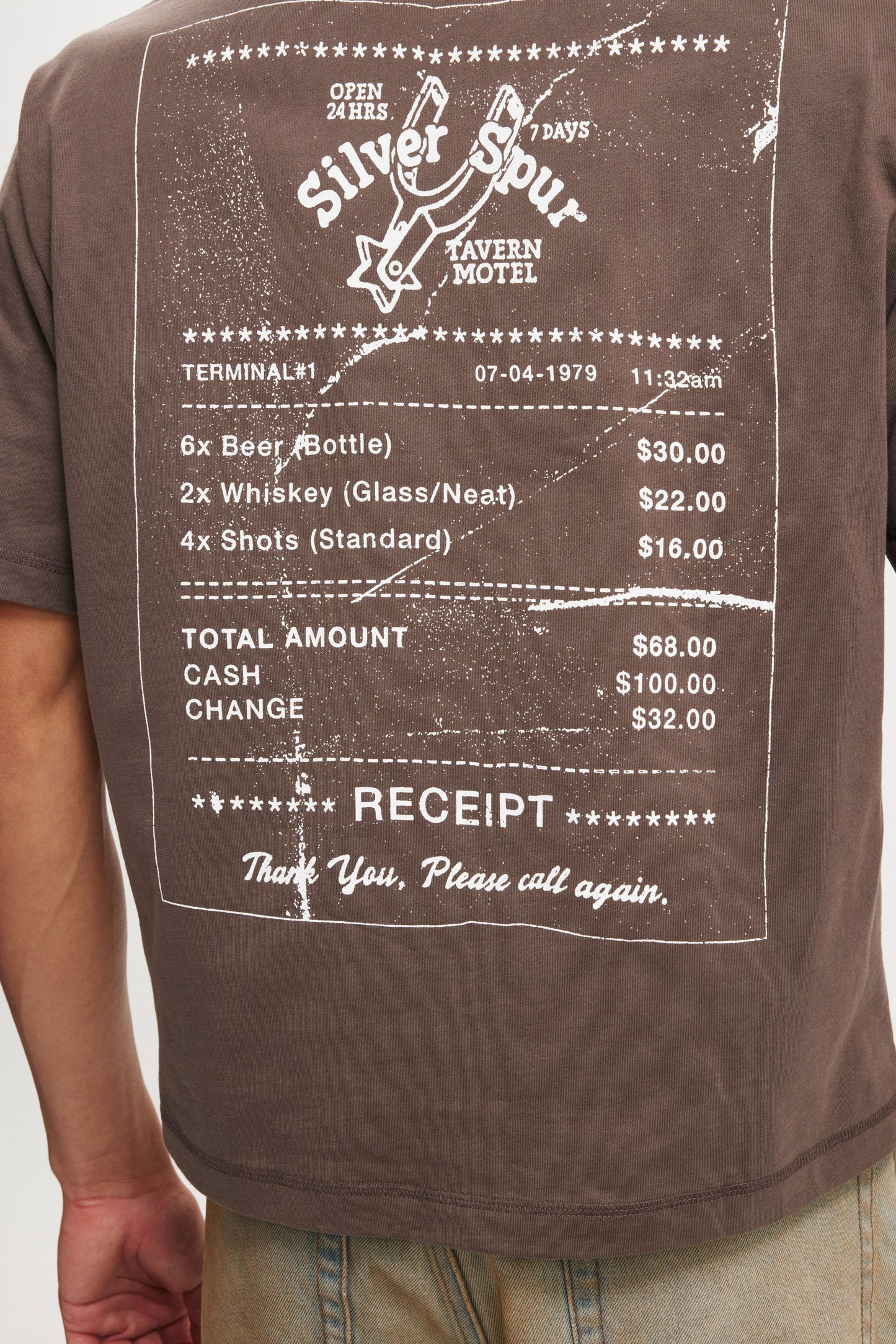 Cropped Fit Graphic T-Shirt