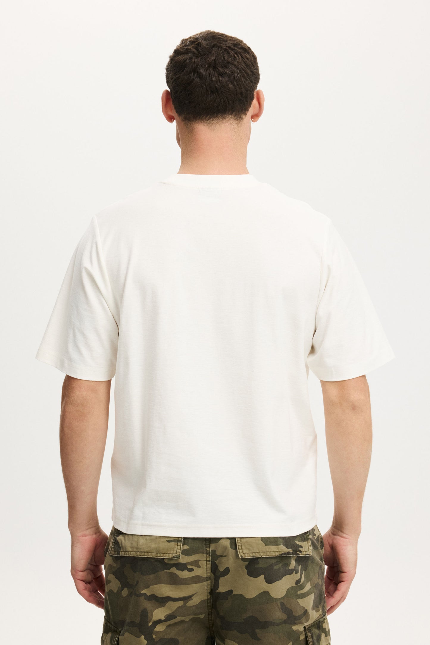 Cropped Fit Graphic T-Shirt