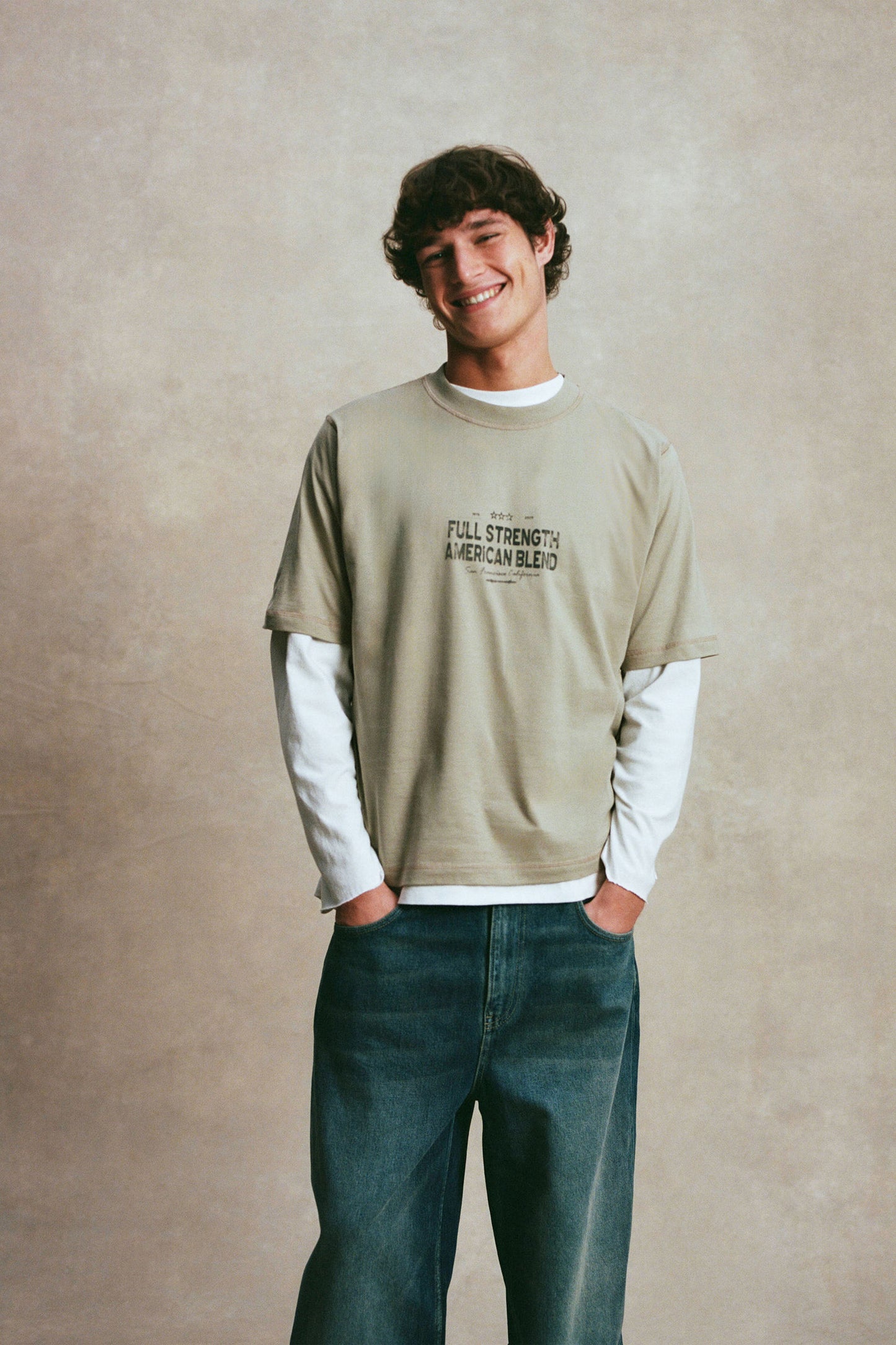 Cropped Fit Graphic T-Shirt
