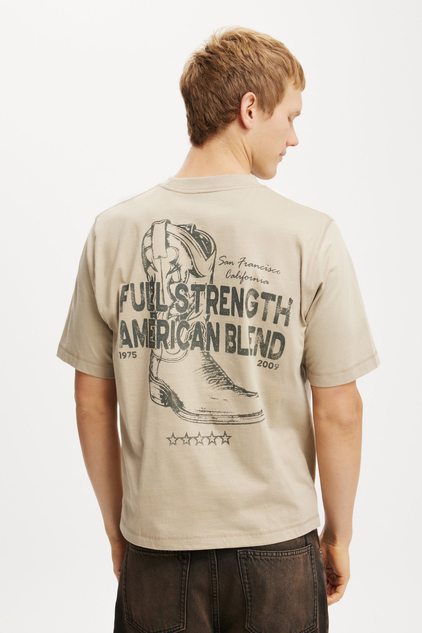 Cropped Fit Graphic T-Shirt