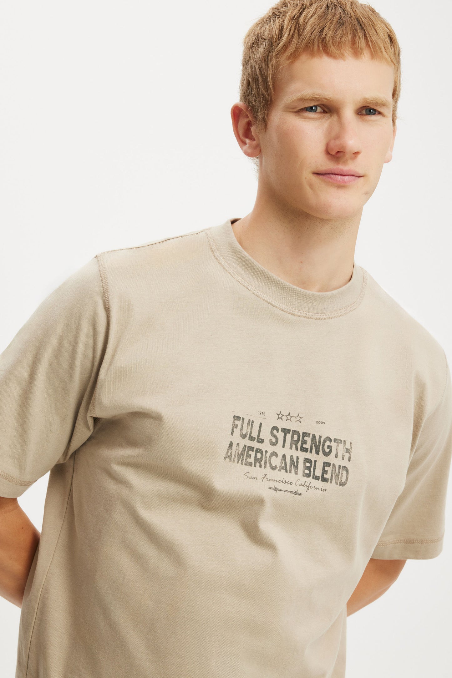 Cropped Fit Graphic T-Shirt