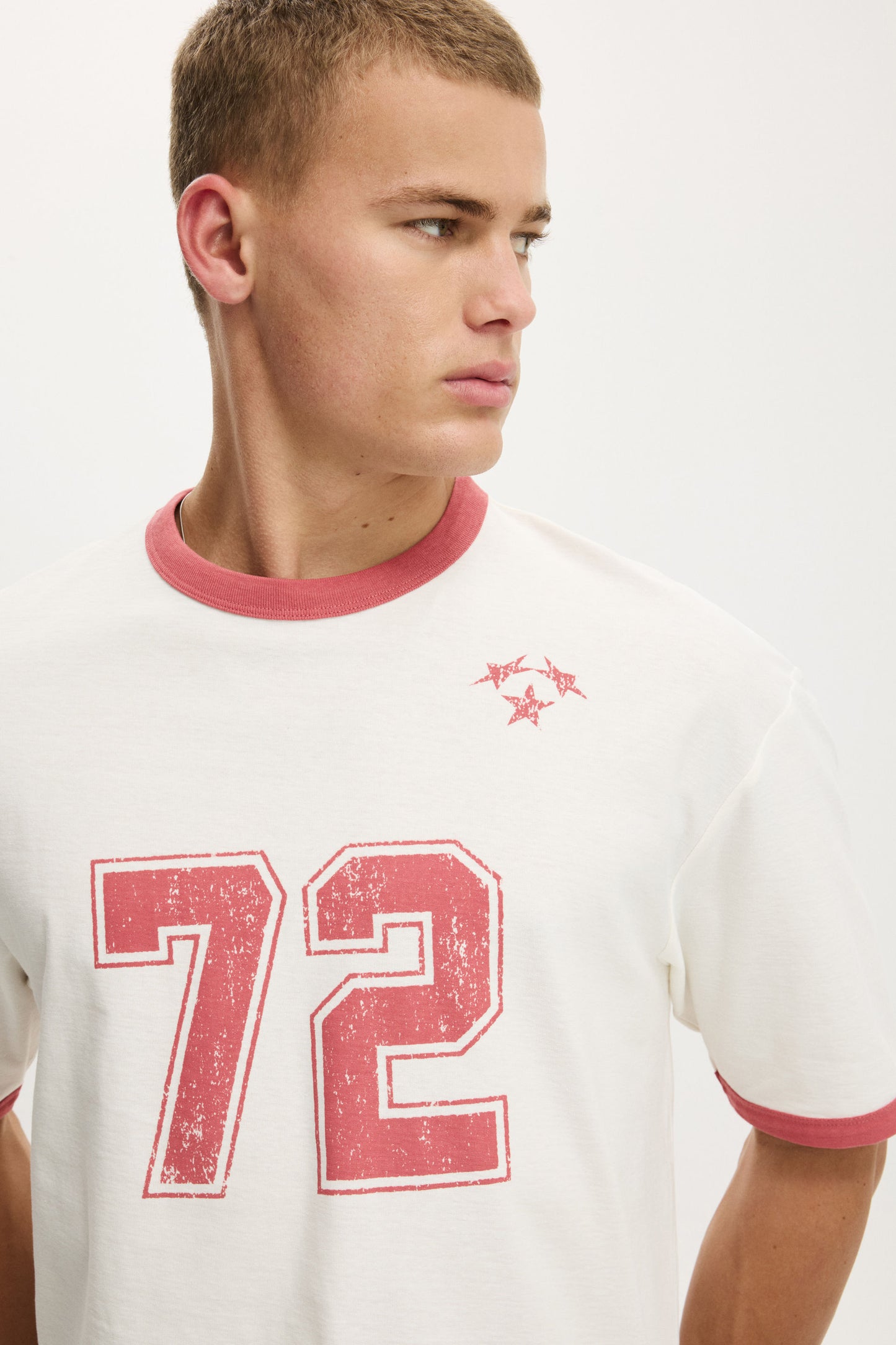 Cropped Fit Graphic T-Shirt