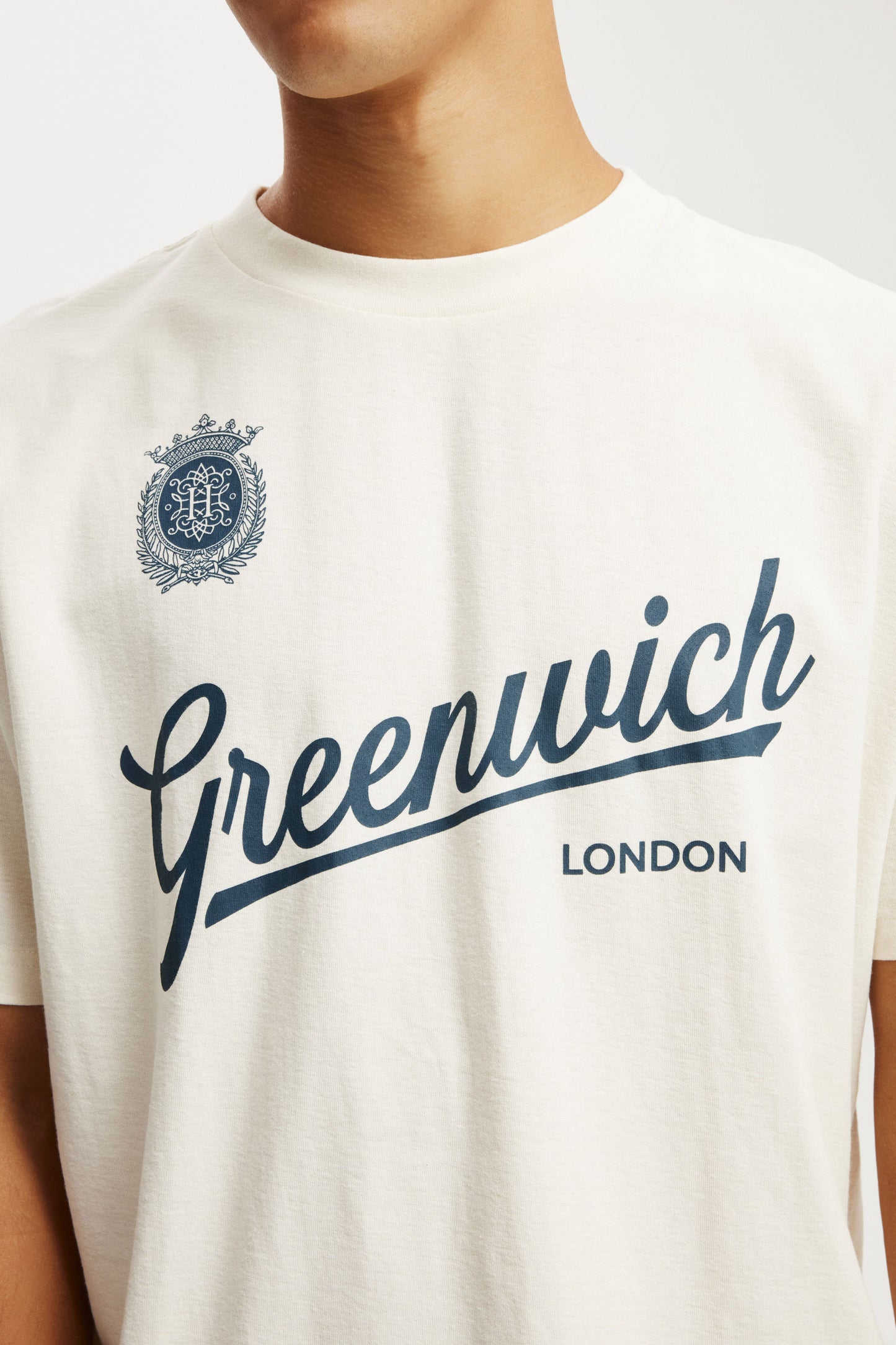 Cropped Fit Graphic T-Shirt