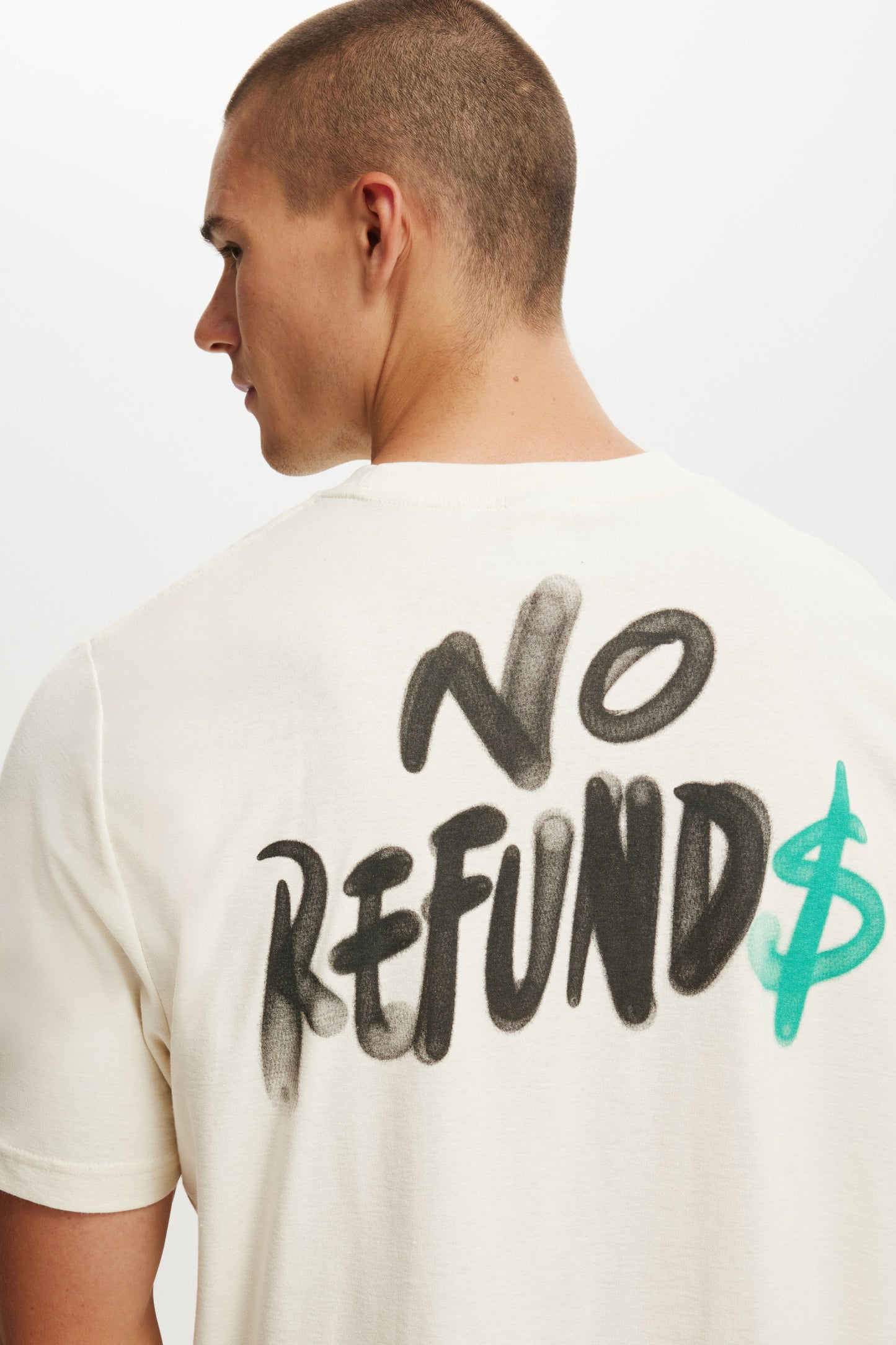 Cropped Fit Graphic T-Shirt