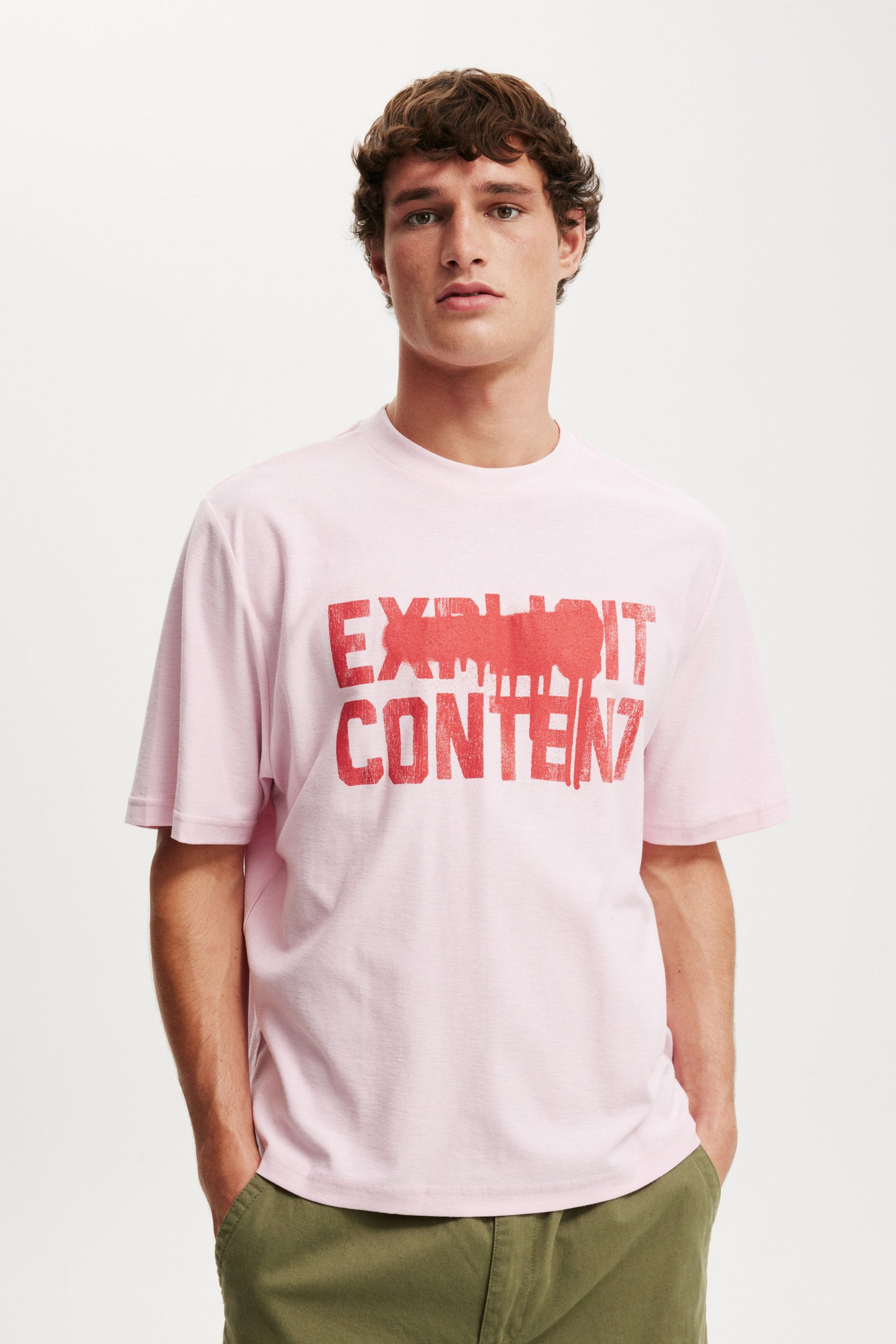 Cropped Fit Graphic T-Shirt