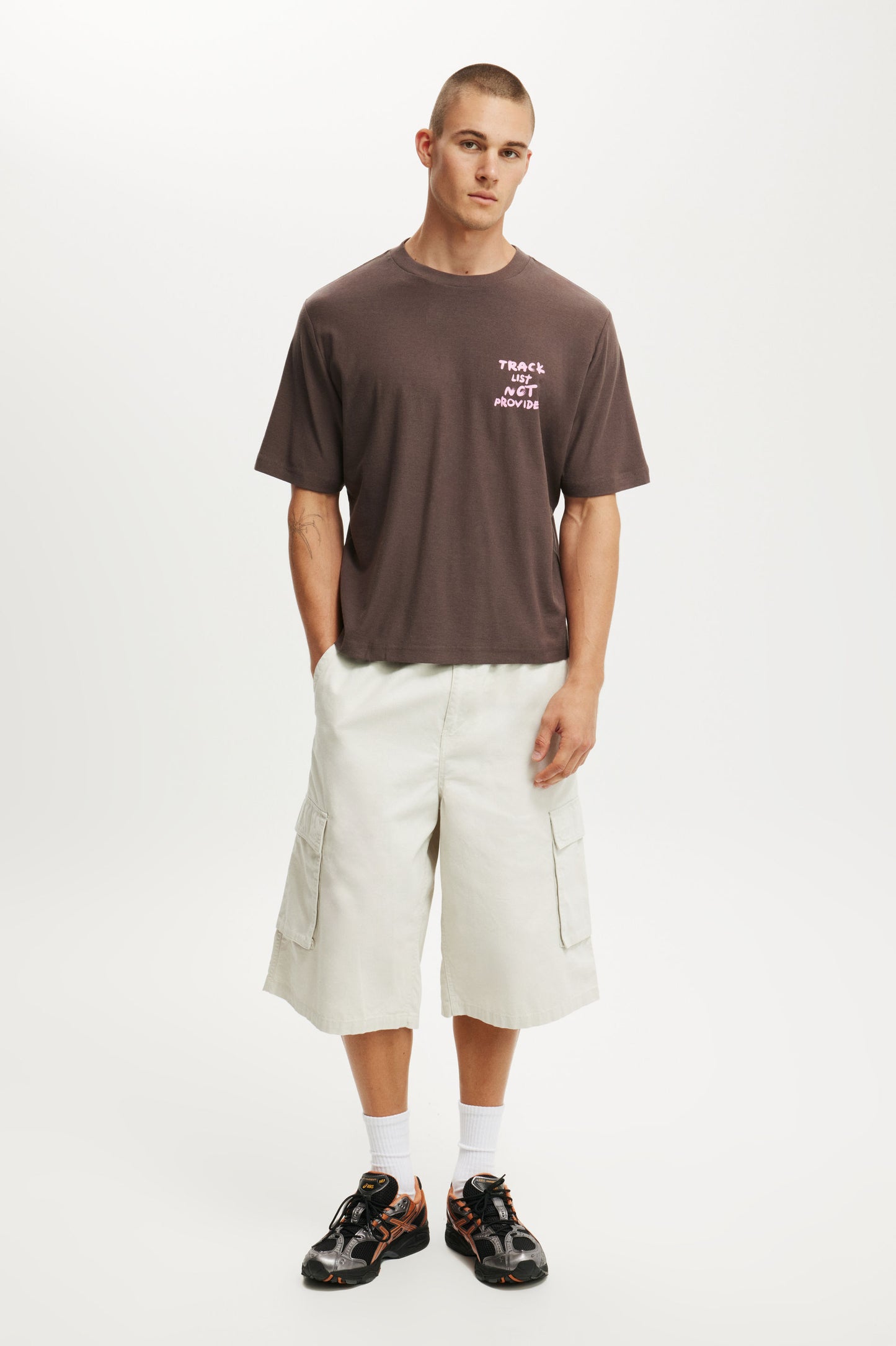 Cropped Fit Graphic T-Shirt