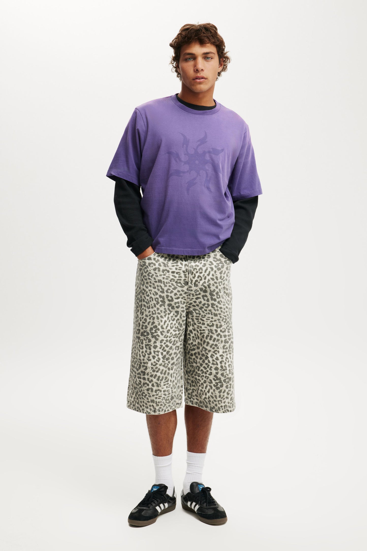 Cropped Fit Graphic T-Shirt