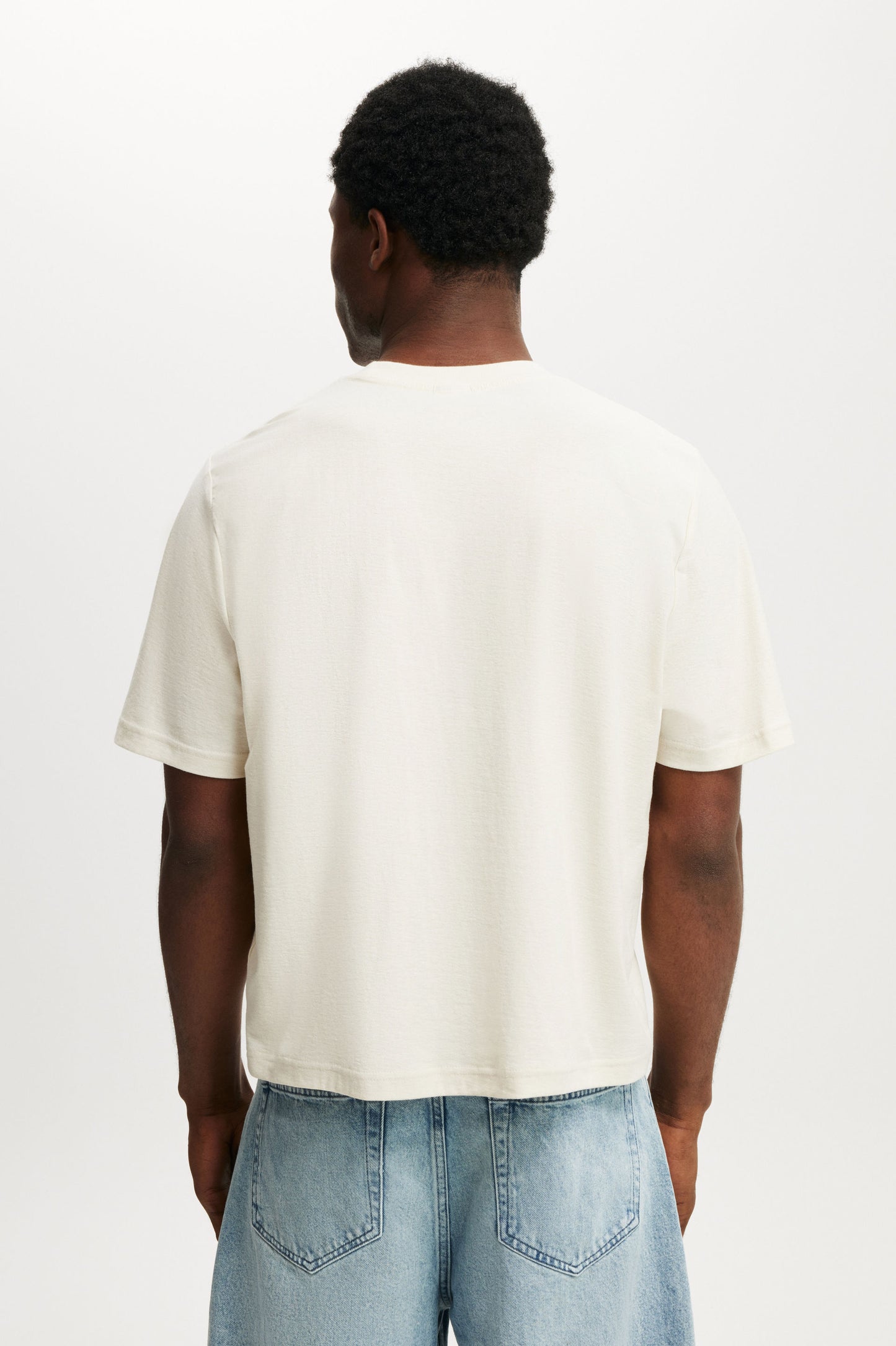 Cropped Fit Graphic T-Shirt