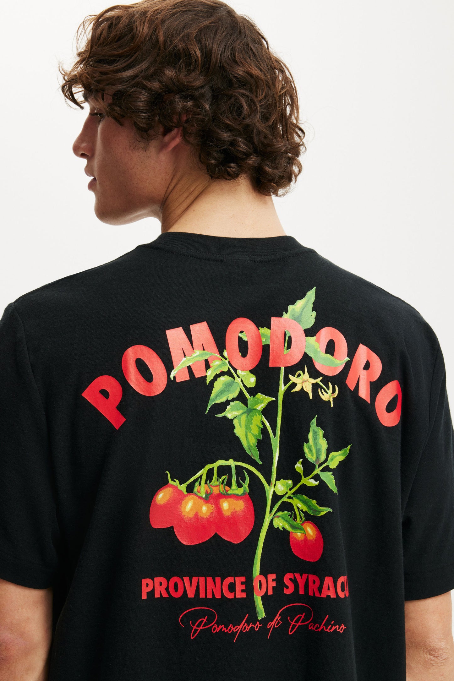 Cropped Fit Graphic T-Shirt