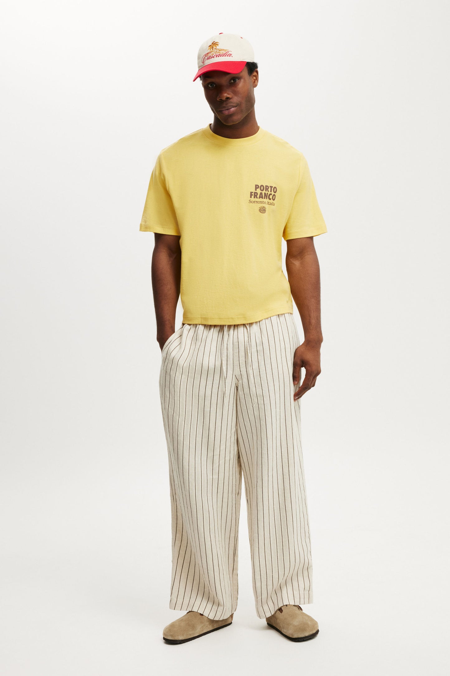 Cropped Fit Graphic T-Shirt