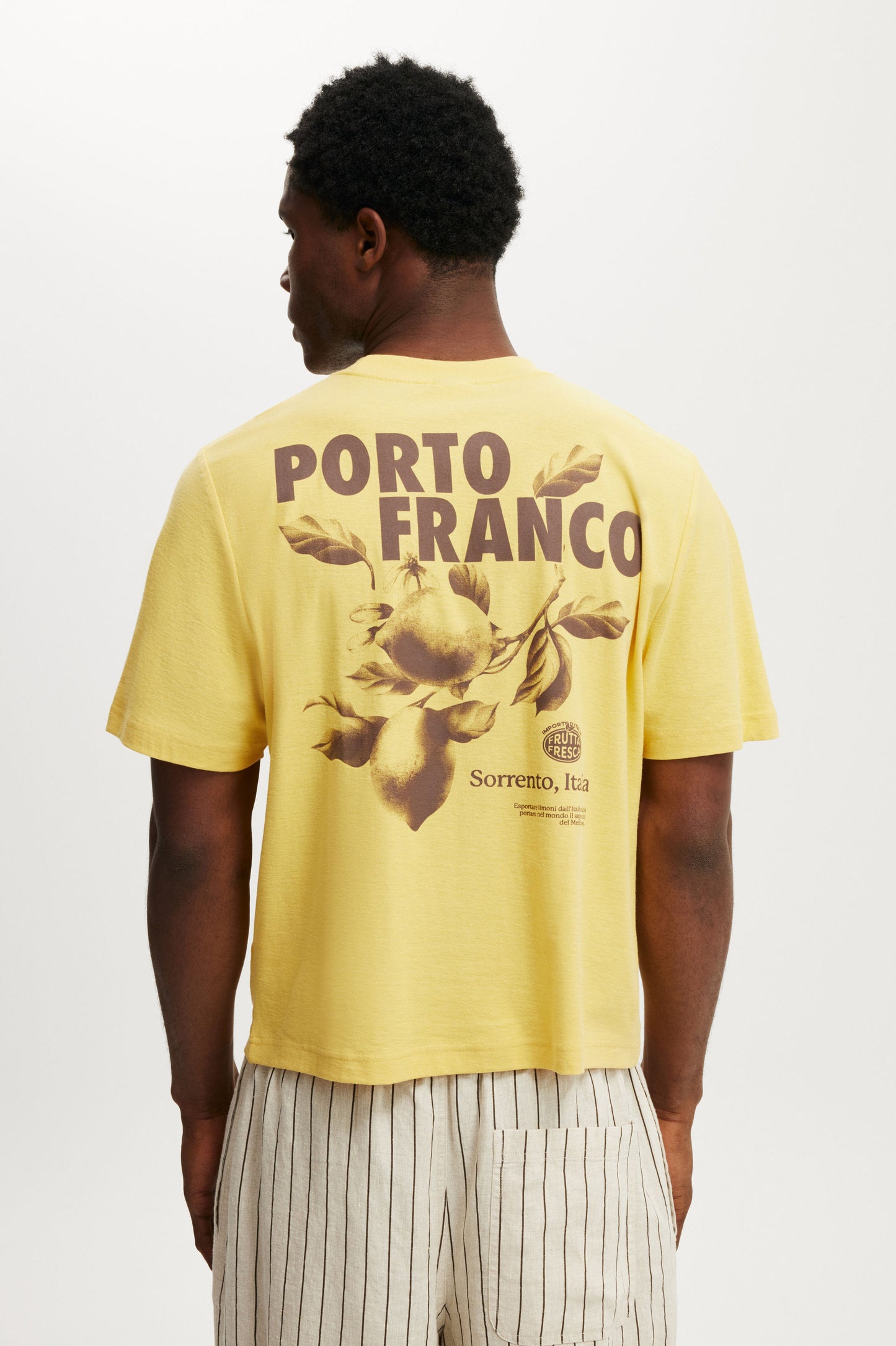 Cropped Fit Graphic T-Shirt