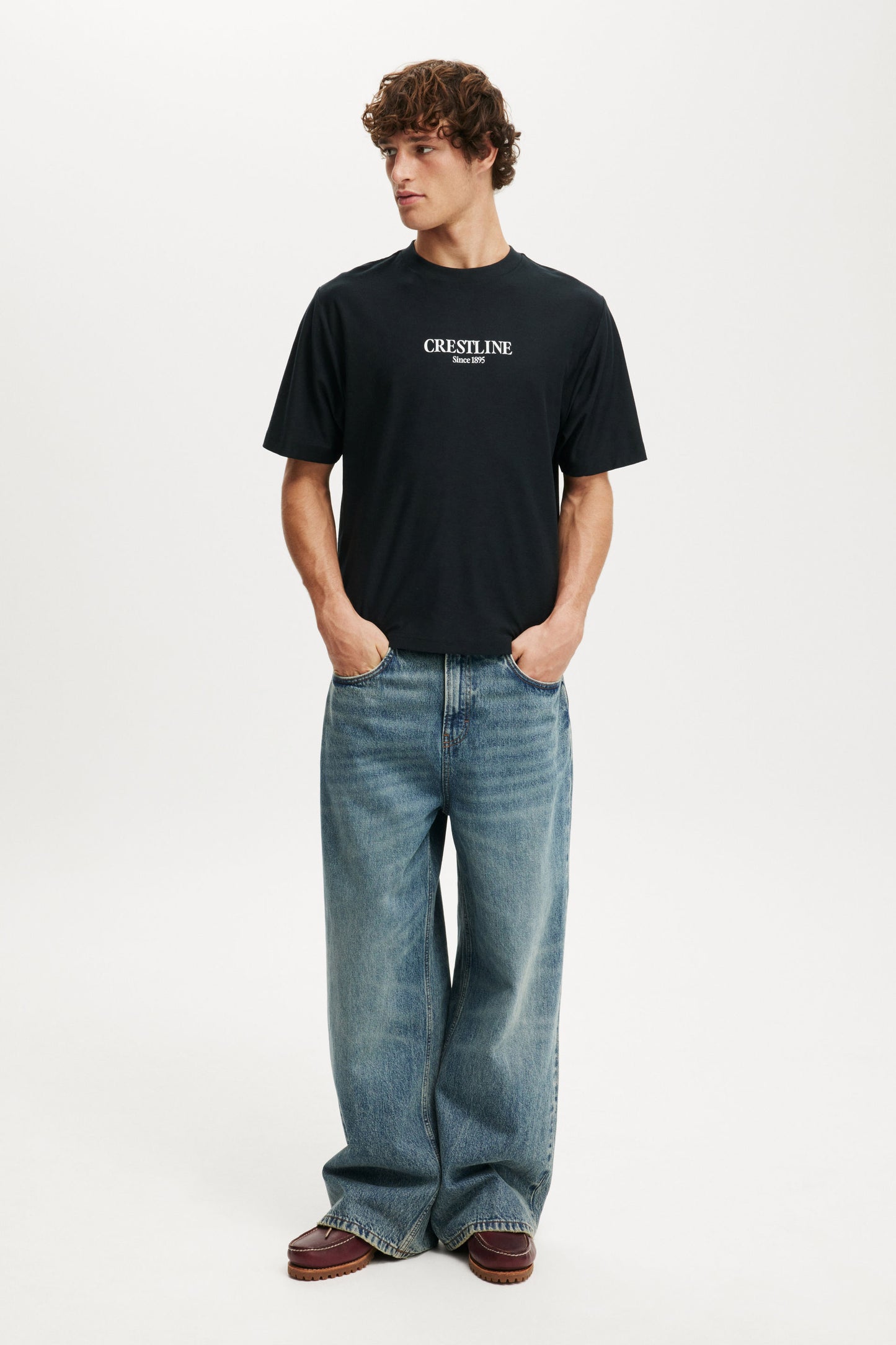 Cropped Fit Graphic T-Shirt