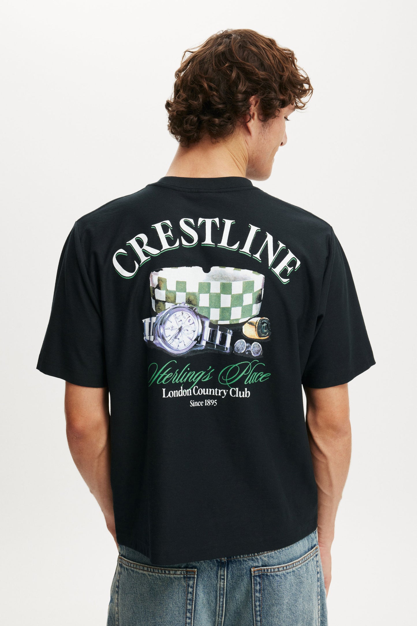 Cropped Fit Graphic T-Shirt