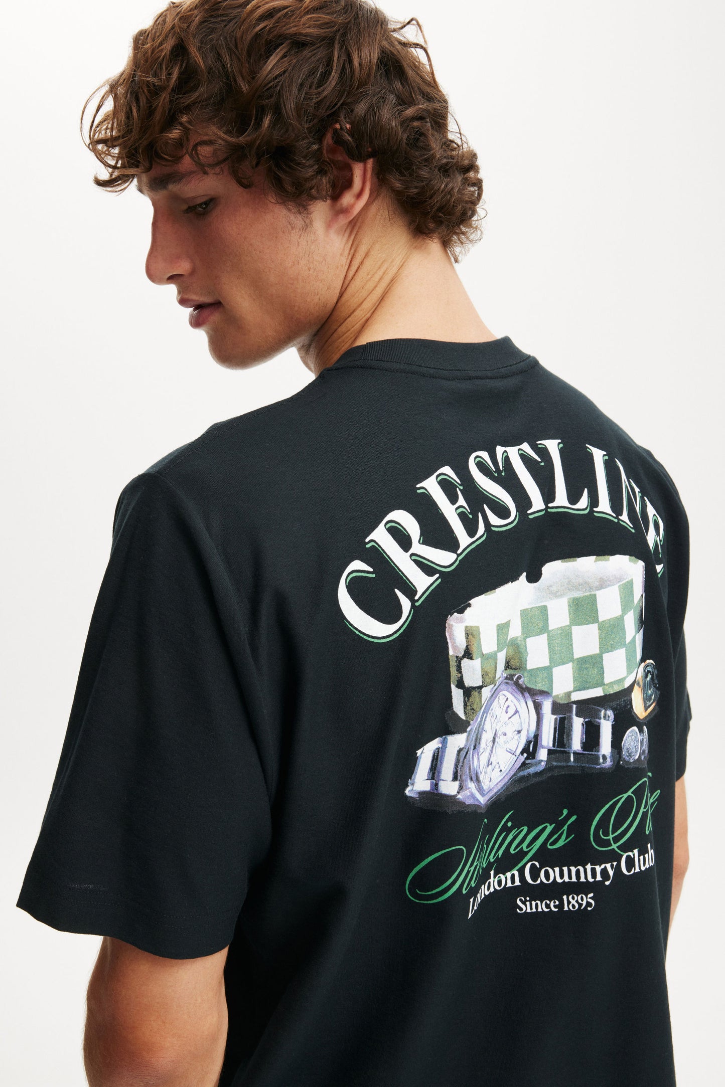 Cropped Fit Graphic T-Shirt